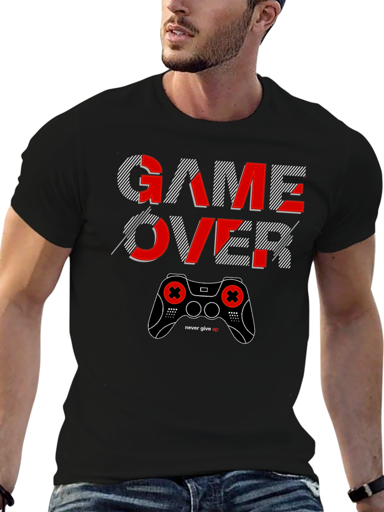 Game Over Graphic T-Shirt - Gamer Style