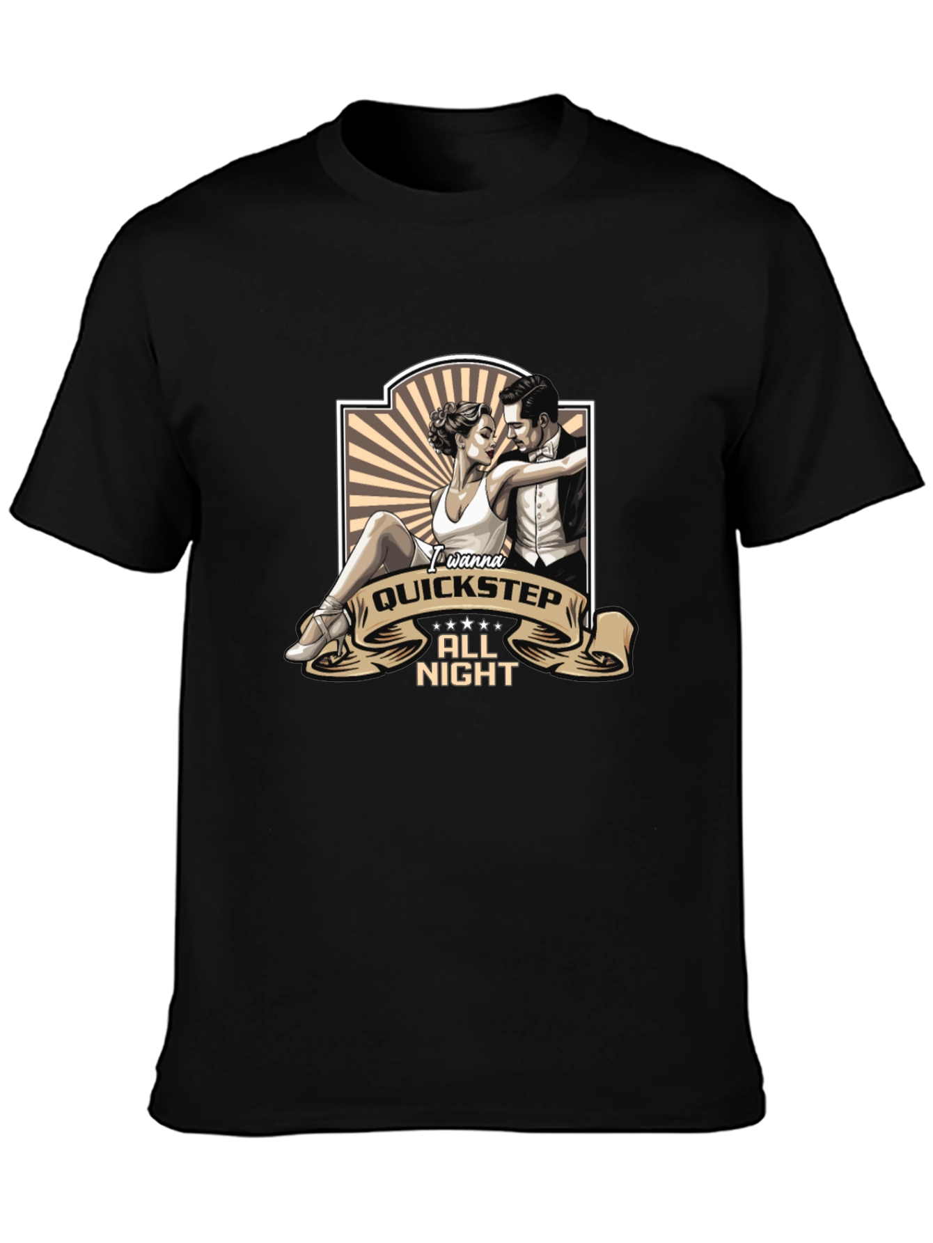 Quickstep All Night Black T-Shirt