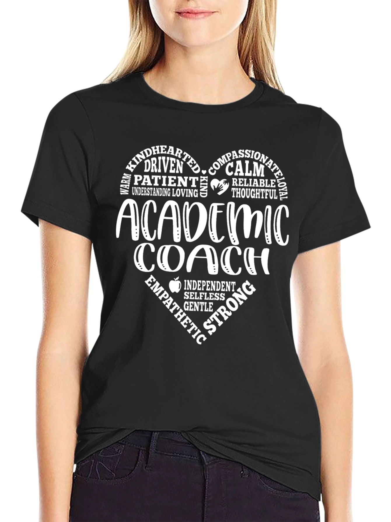 Academic Coach Heart Graphic T-Shirt
