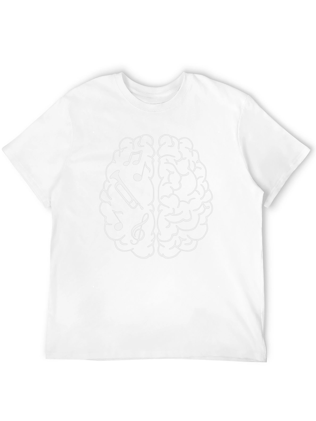 Musical Brain T-Shirt - Creative Design