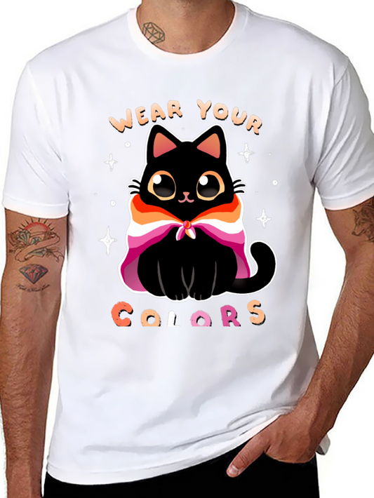 Wear Your Colors LGBT Cat T-Shirt