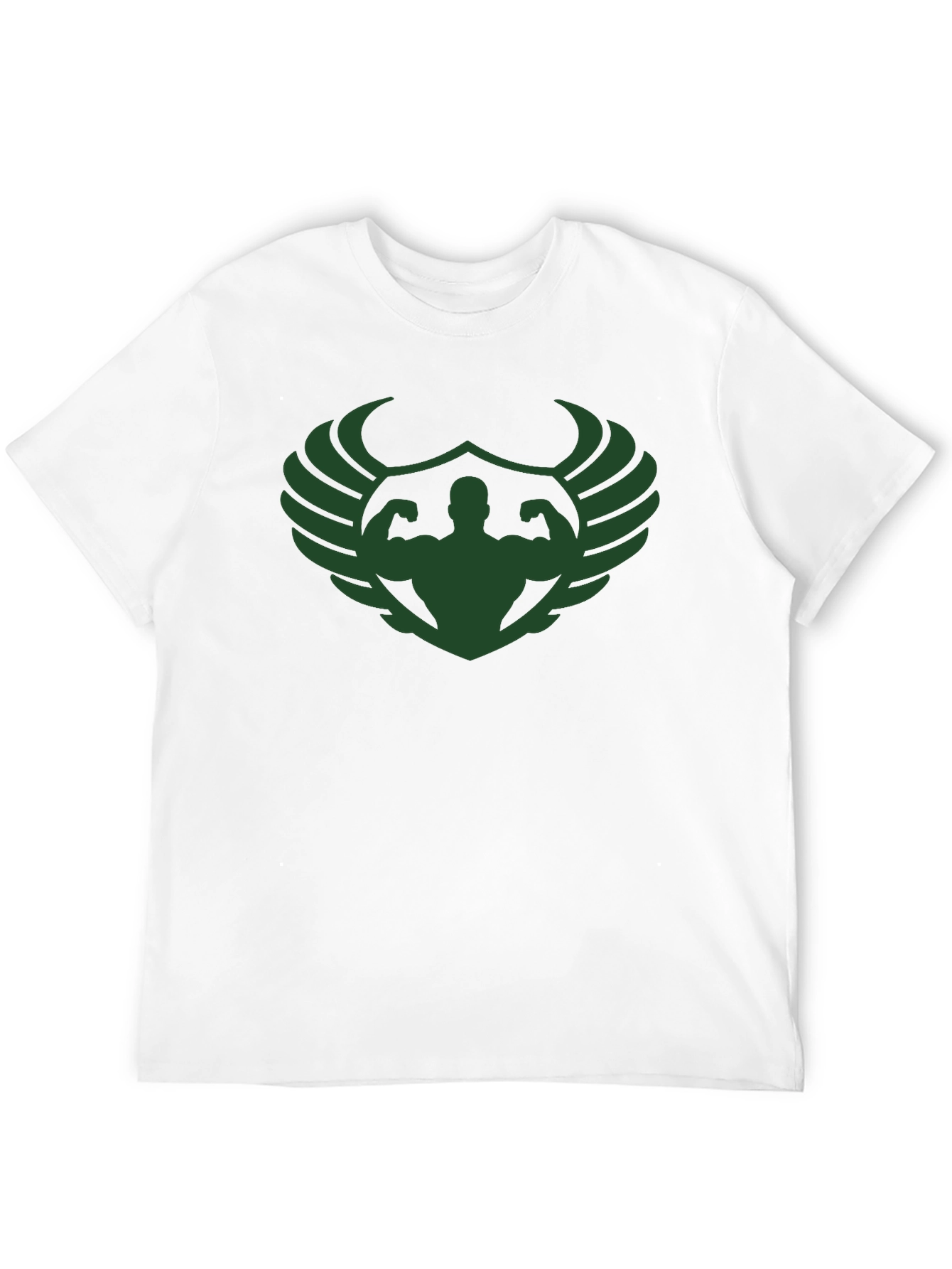 Muscle Wings Graphic T-Shirt - Black Gym Tee