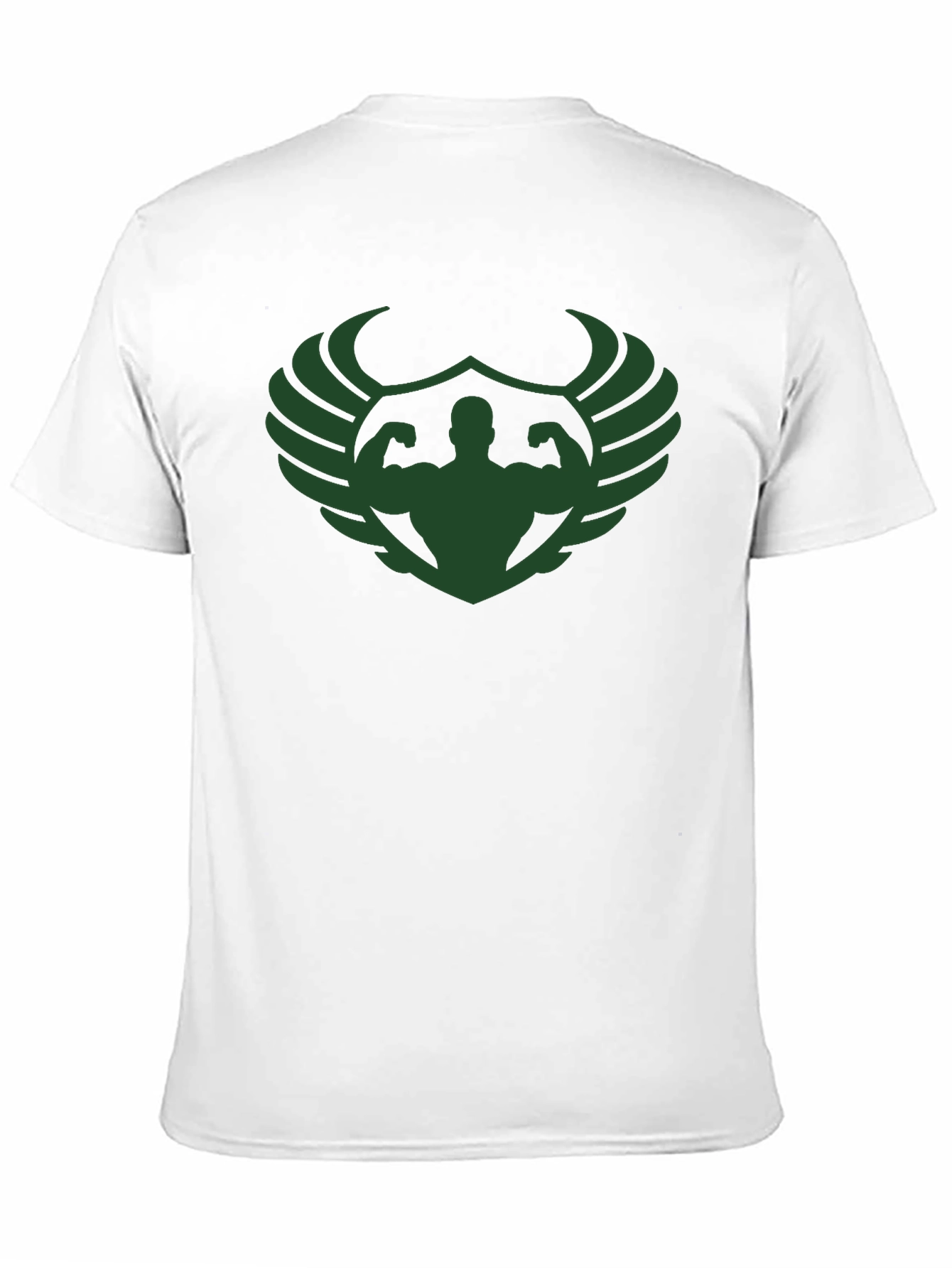 Muscle Wings Graphic T-Shirt - Black Gym Tee
