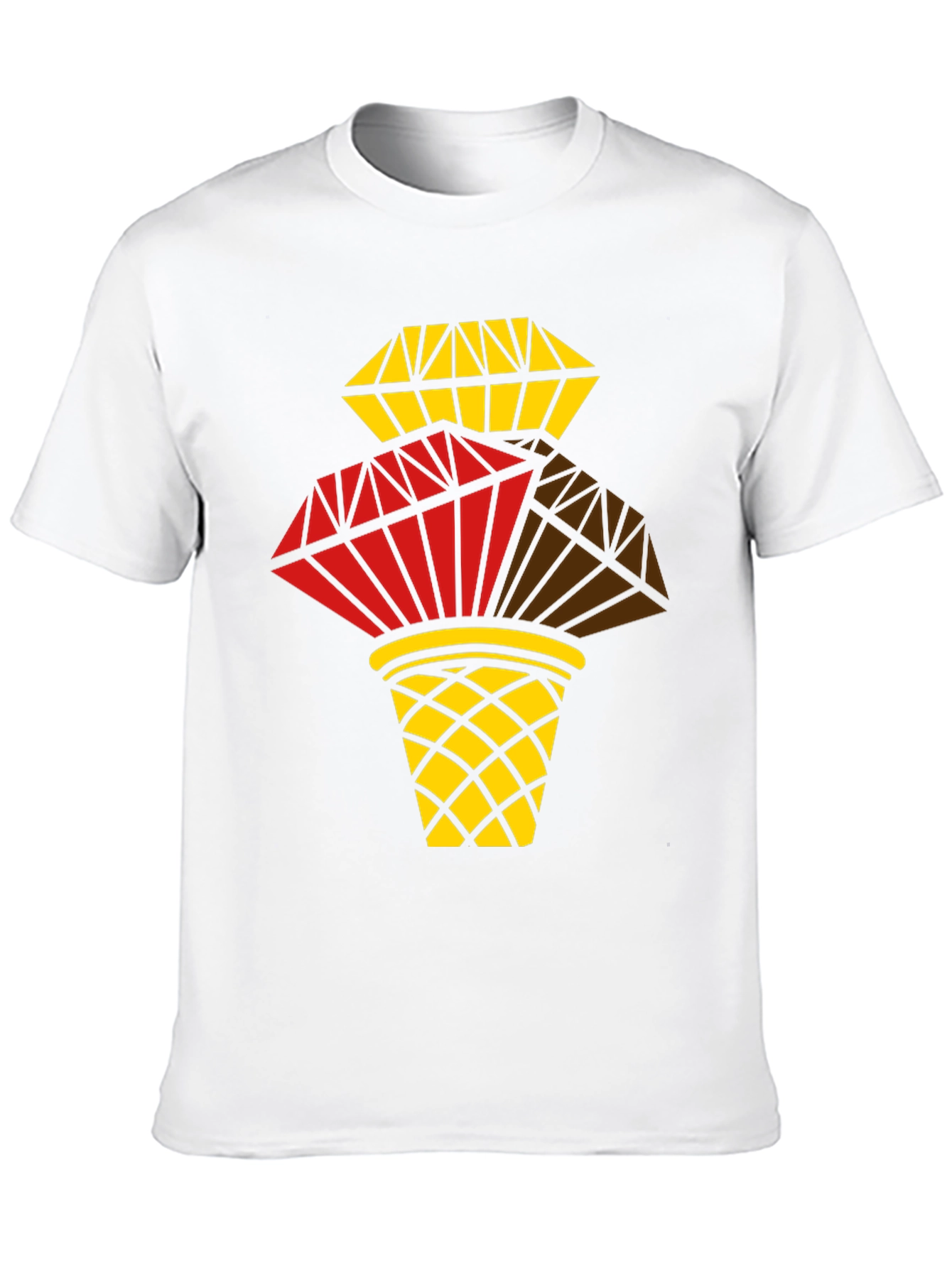 Diamond Ice Cream T-Shirt - Stylish Graphic Tee