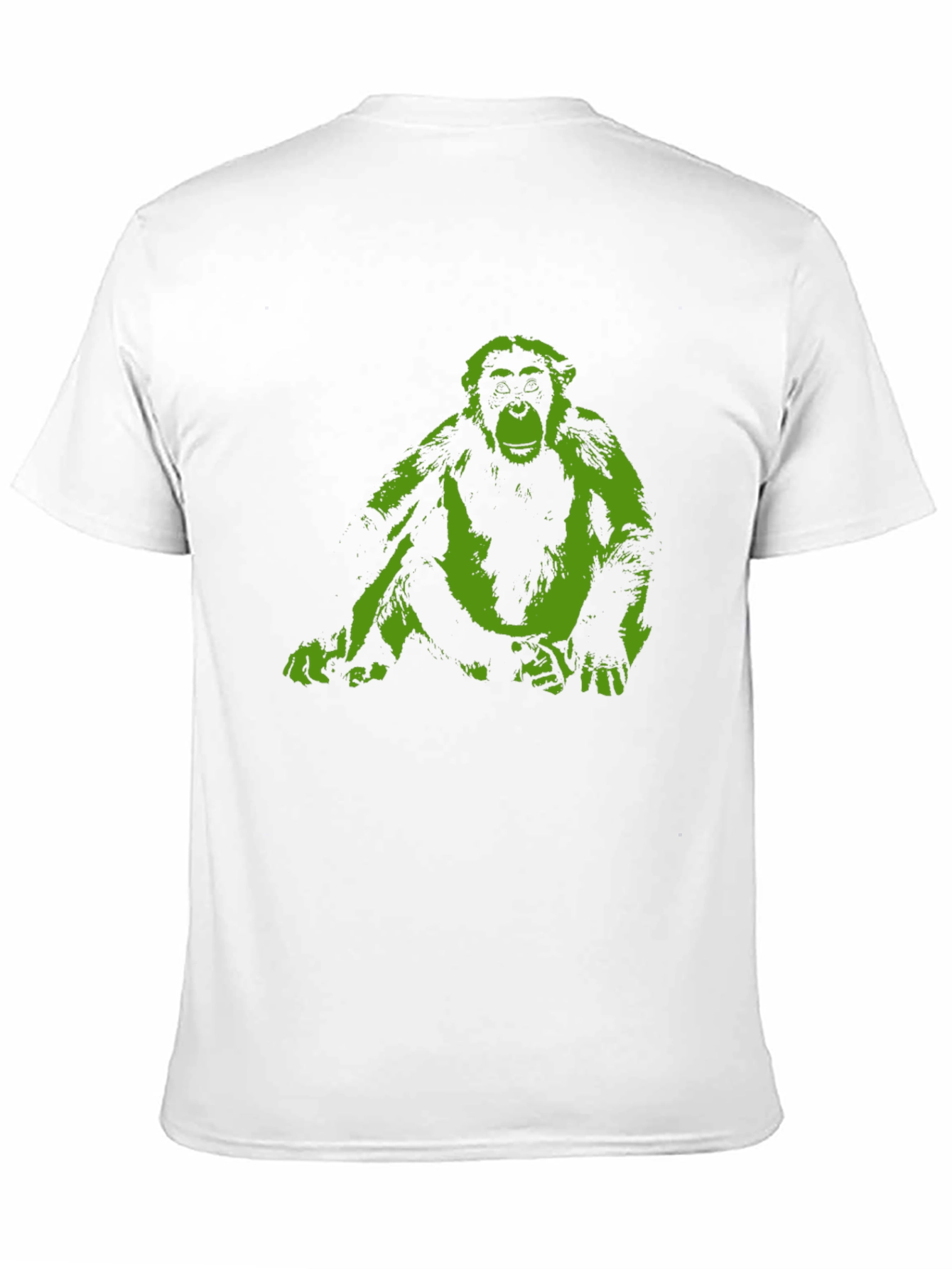 Chimpanzee Graphic Print T-Shirt - Black