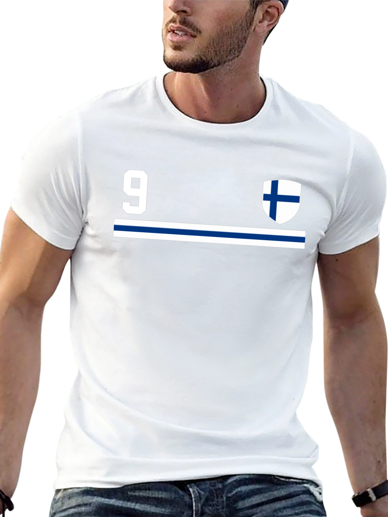 Finland #9 Jersey Style Black T-Shirt