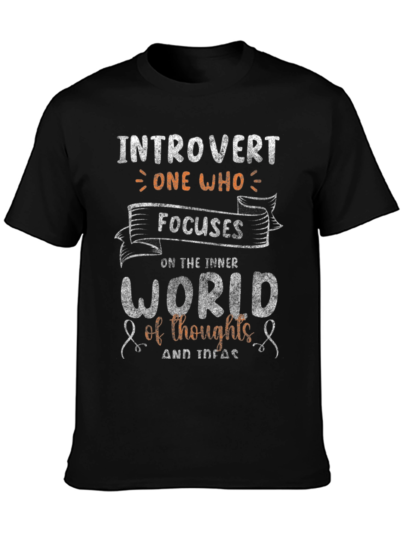 Introvert Focus T-Shirt - Inner World Thoughts Tee