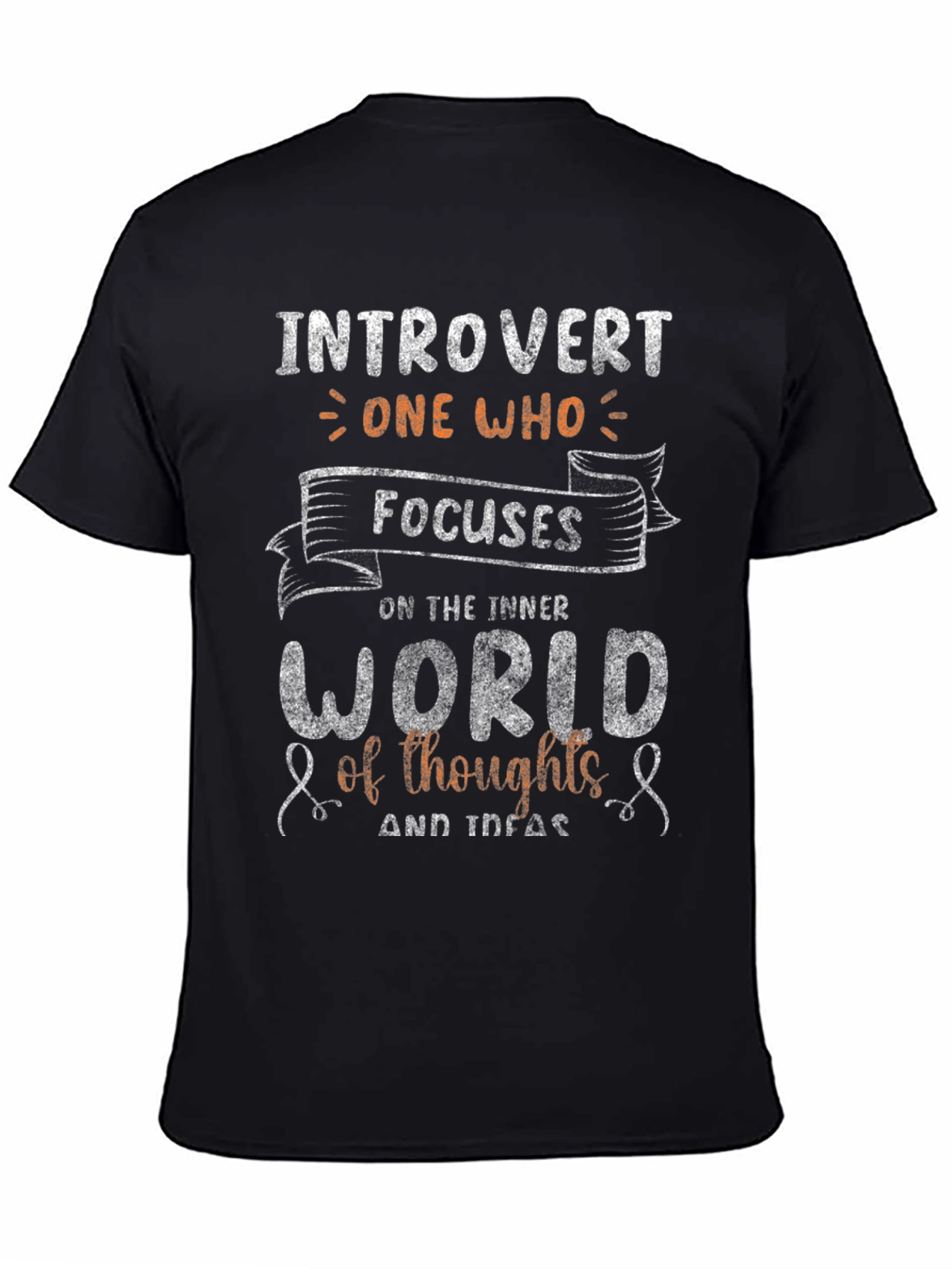 Introvert Focus T-Shirt - Inner World Thoughts Tee