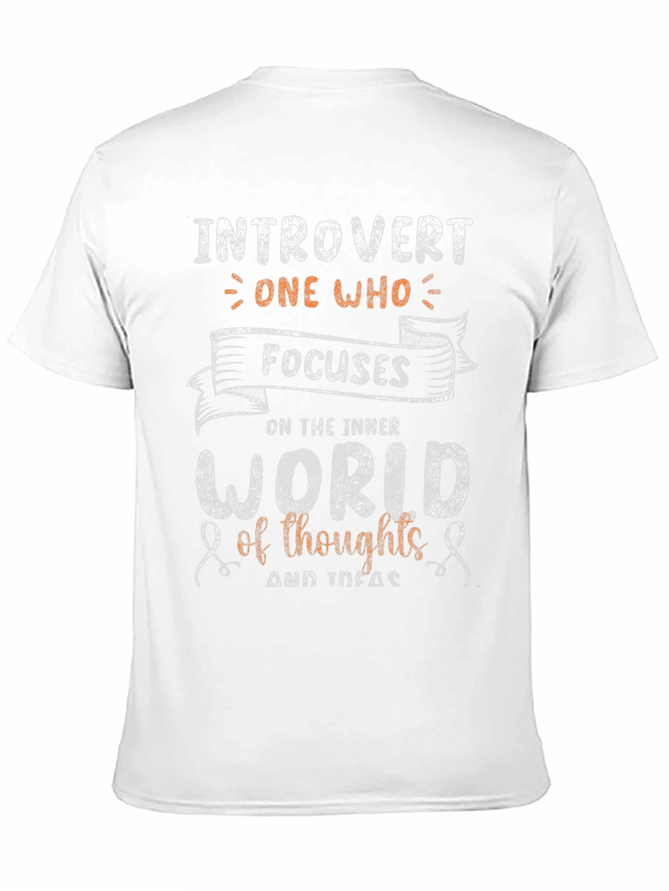 Introvert Focus T-Shirt - Inner World Thoughts Tee