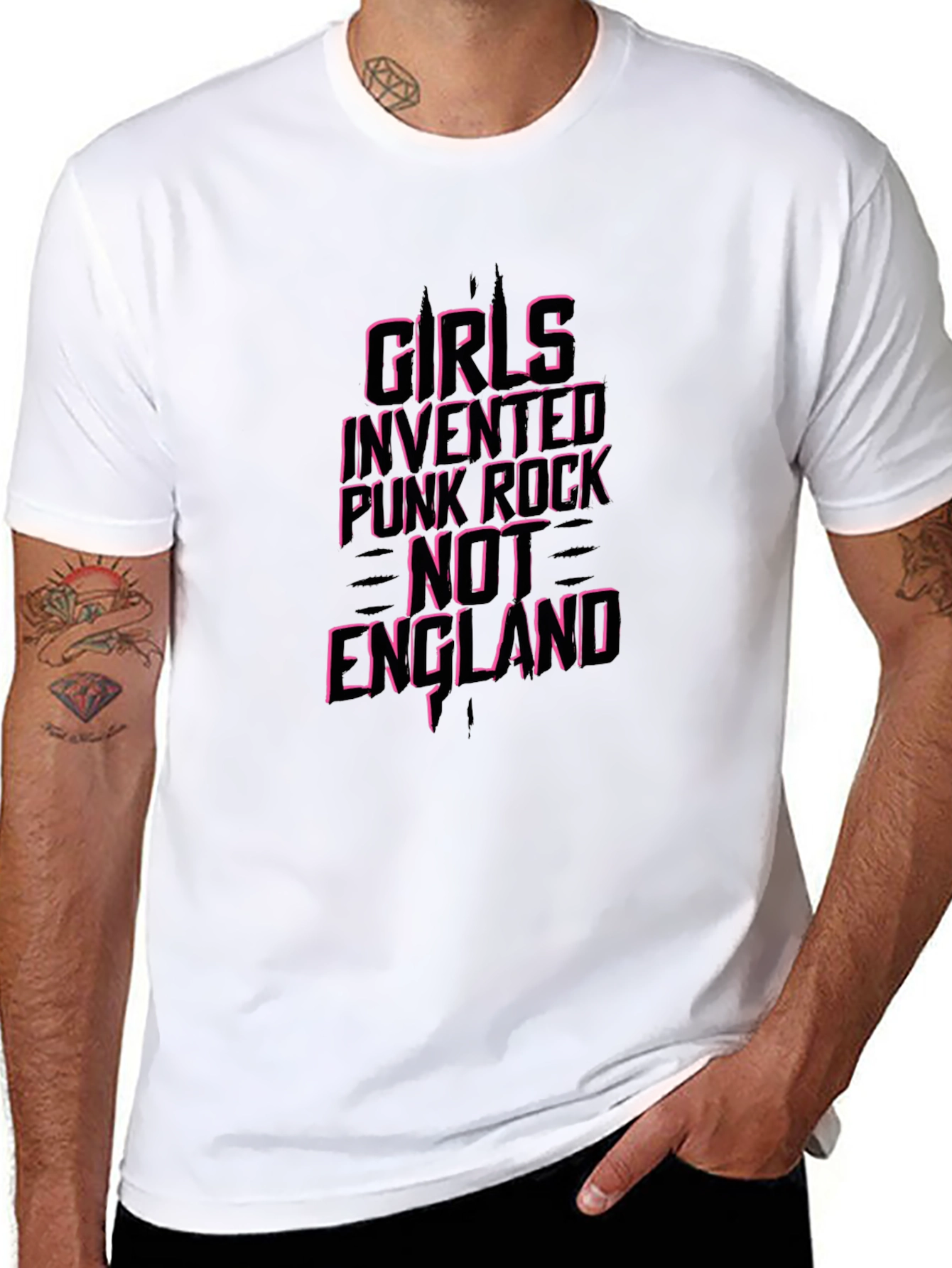 Girls Invented Punk Rock Graphic Tee