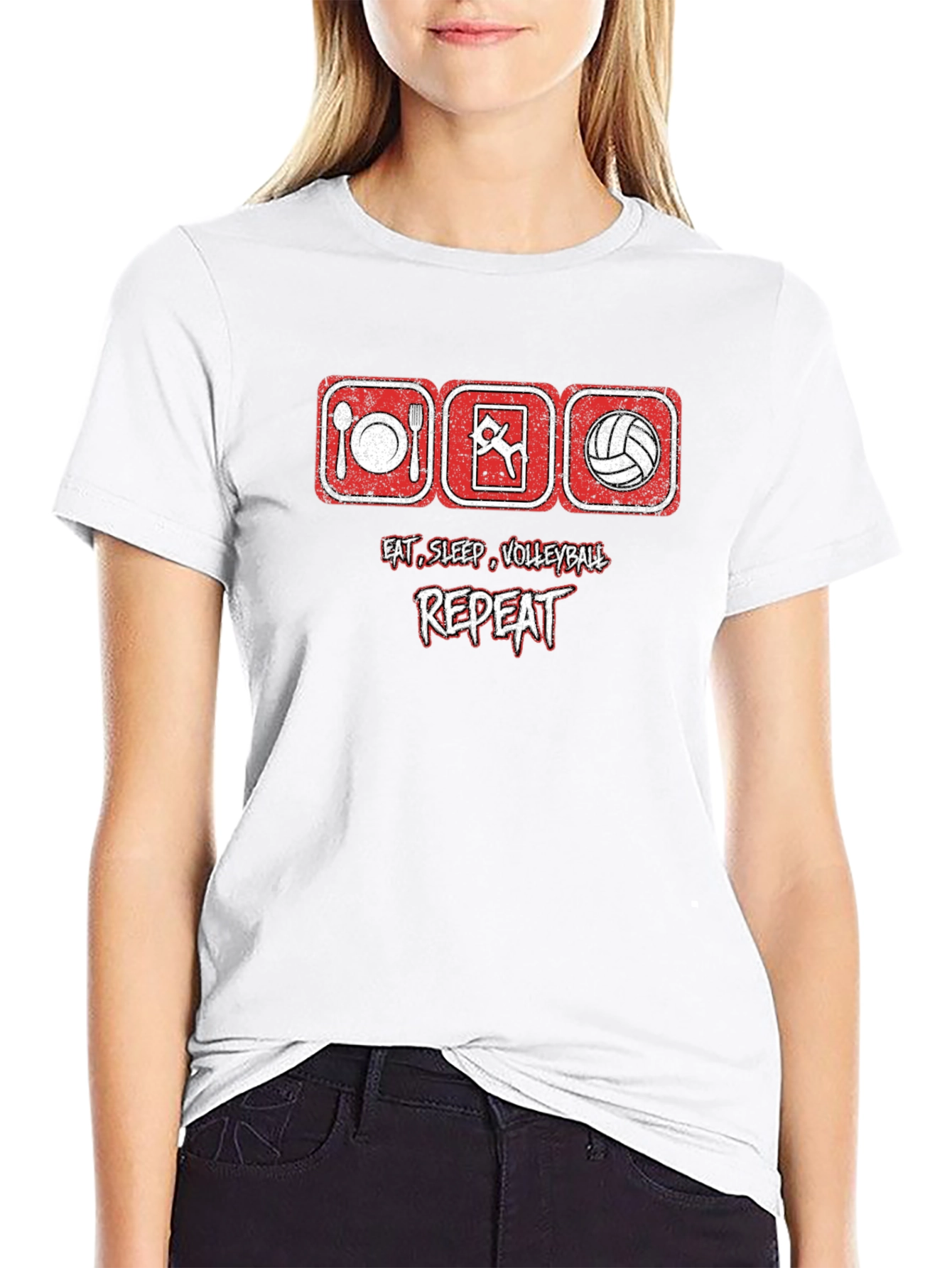 Eat Sleep Volleyball Repeat T-Shirt