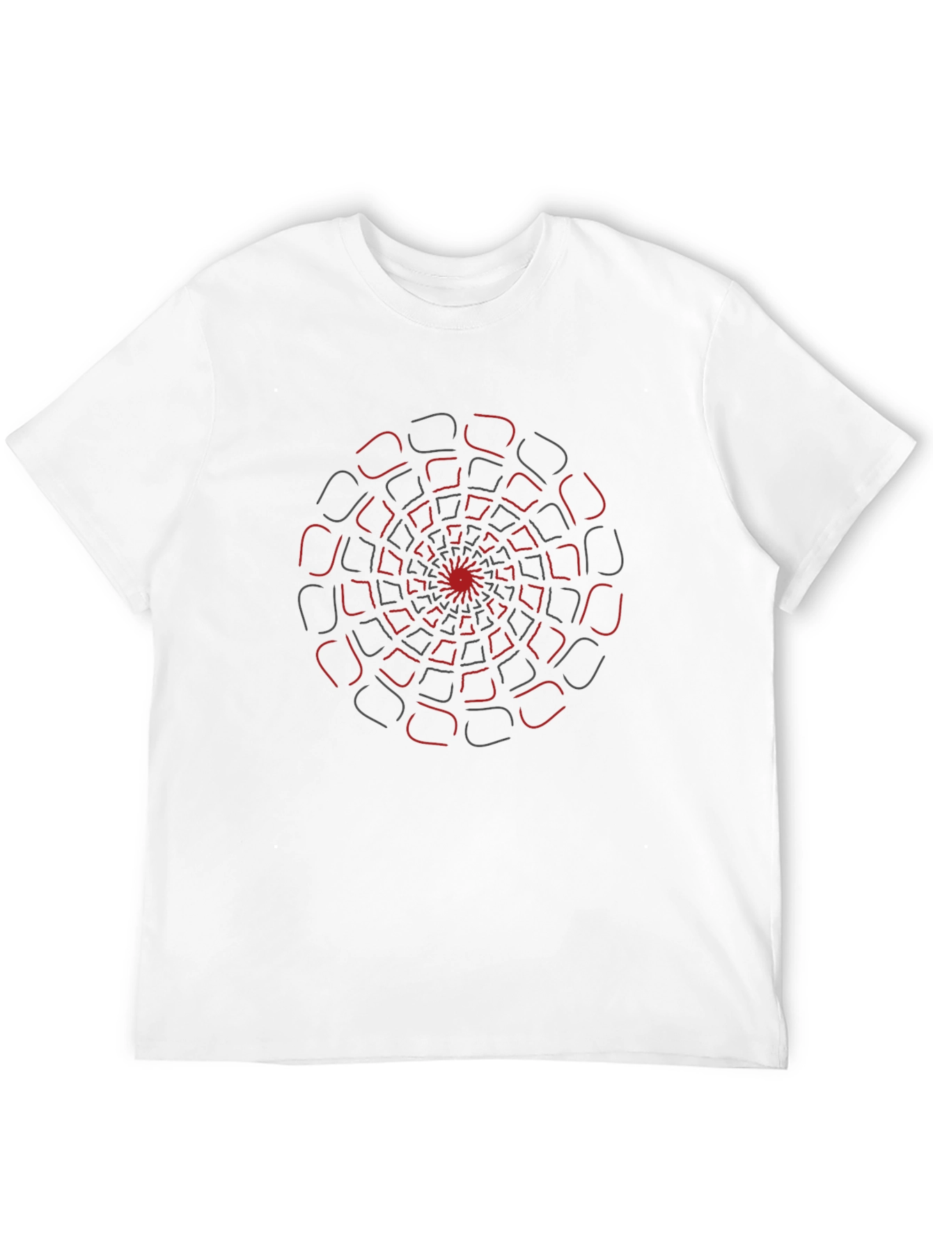 Abstract Spiral Graphic Tee - Modern Design