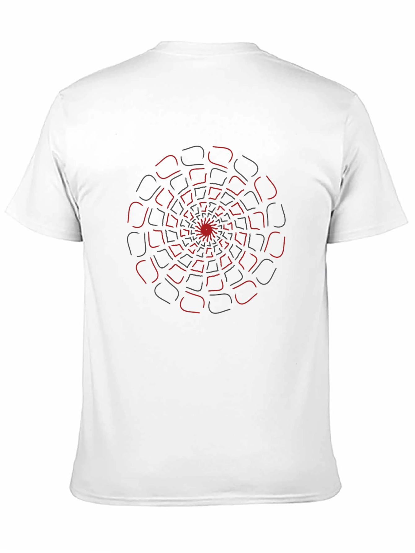 Abstract Spiral Graphic Tee - Modern Design