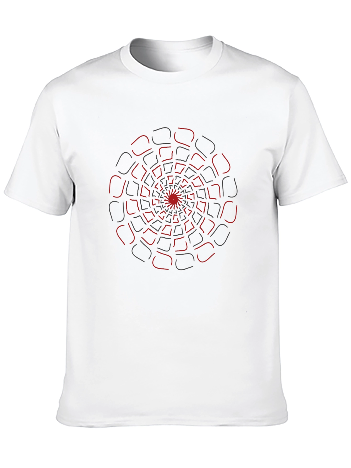 Abstract Spiral Graphic Tee - Modern Design