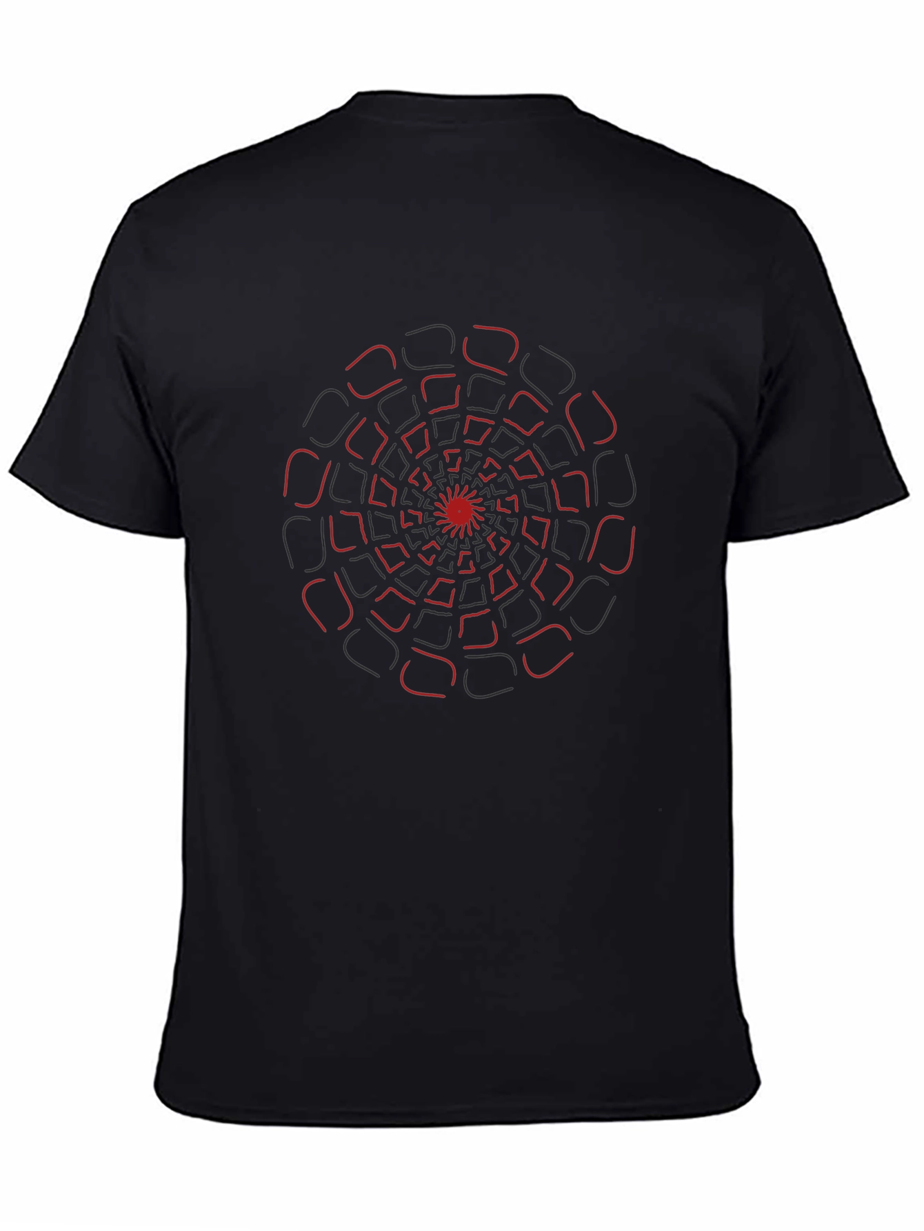 Abstract Spiral Graphic Tee - Modern Design