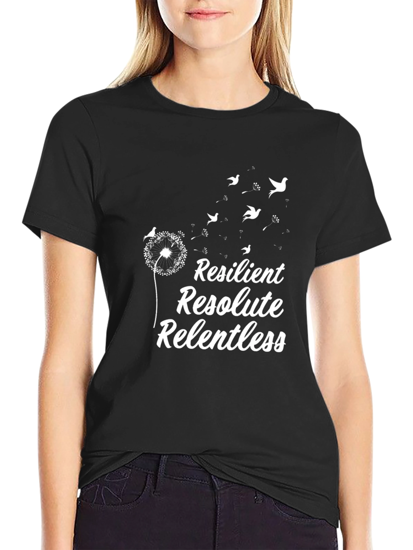 Resilient Graphic T-Shirt - Black Casual Tee