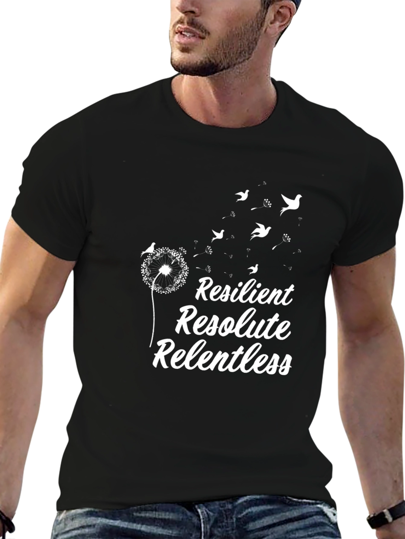 Resilient Graphic T-Shirt - Black Casual Tee