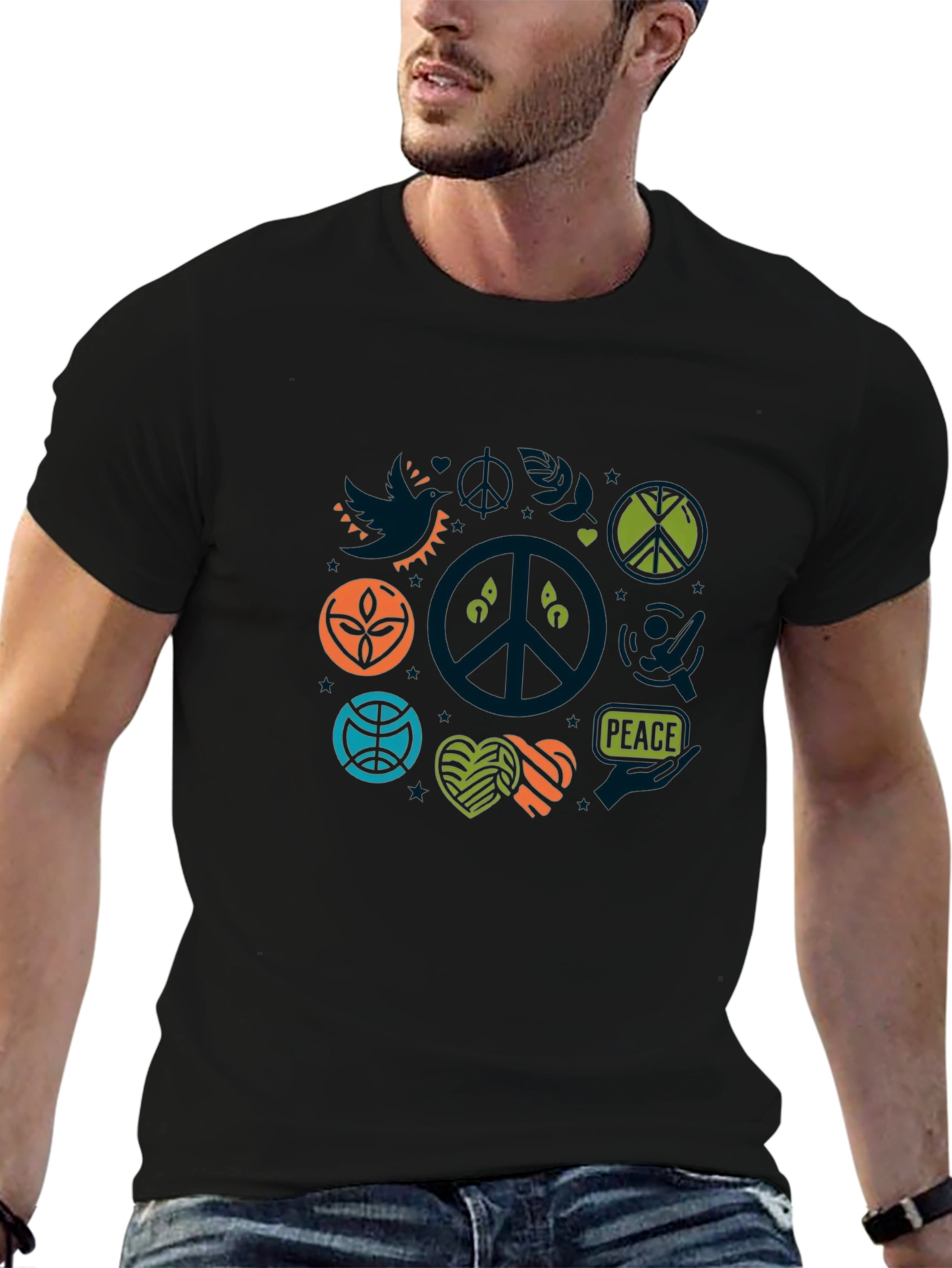 Peace Sign T-Shirt - Stylish Graphic Tee