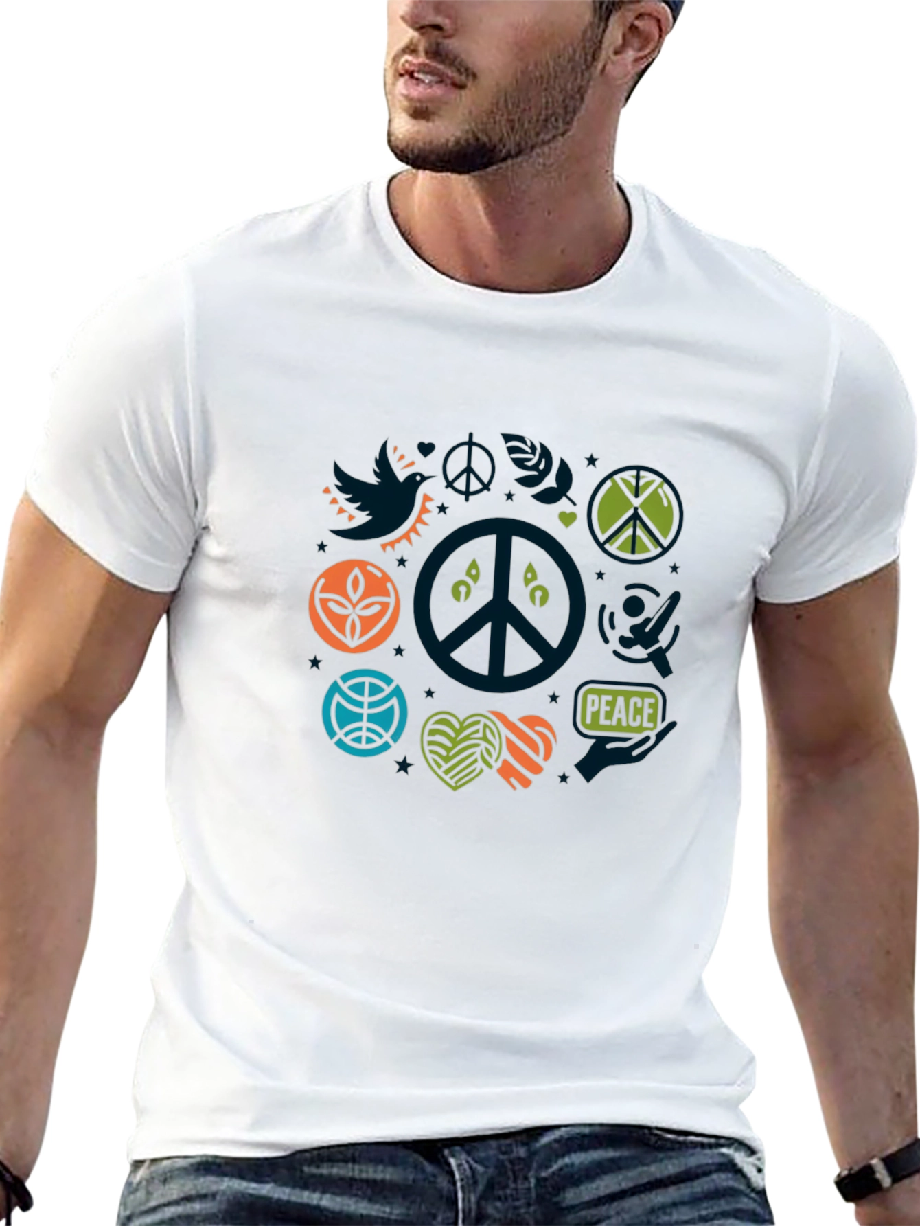 Peace Sign T-Shirt - Stylish Graphic Tee
