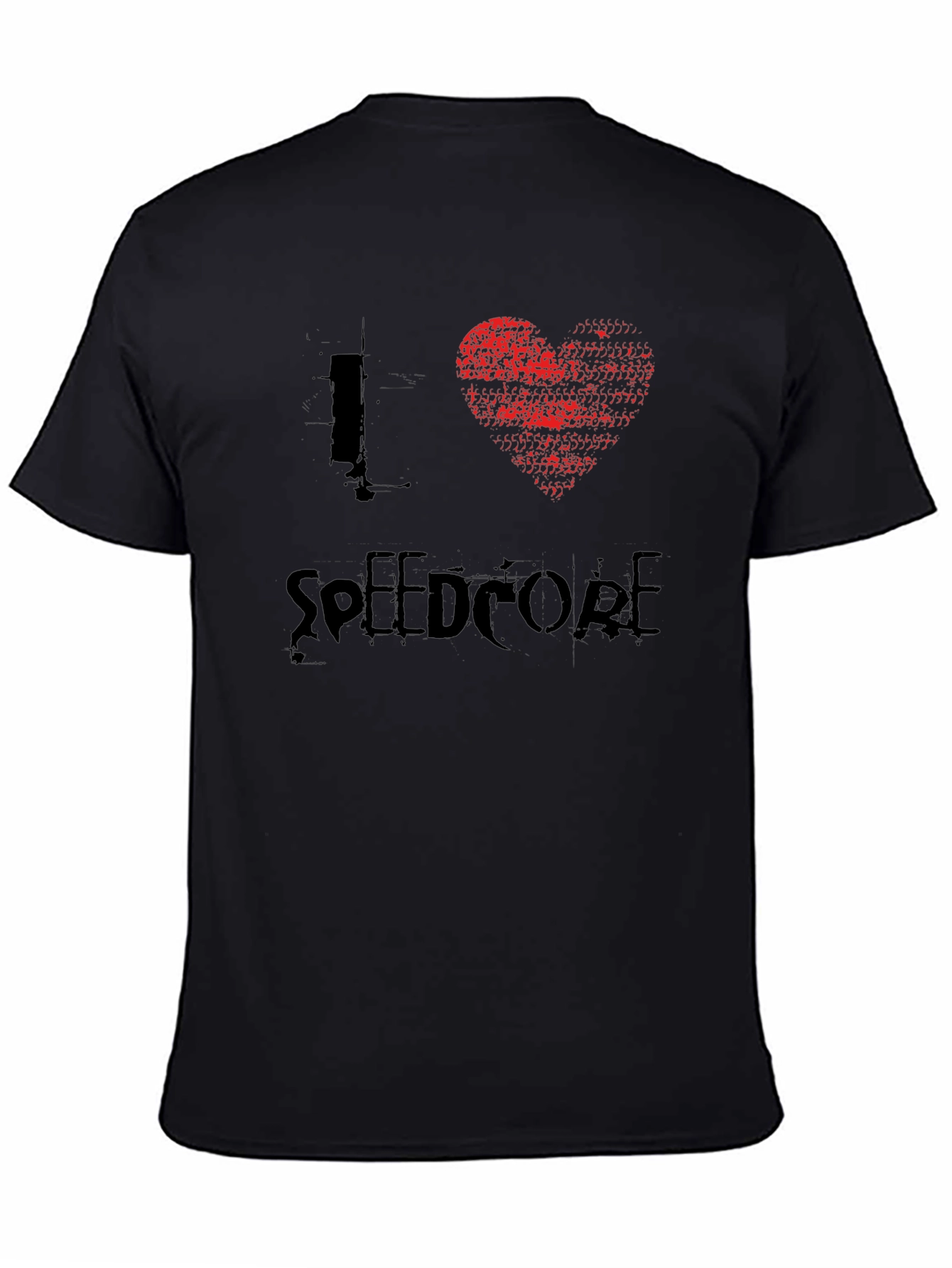 I Heart Speedcore Black Graphic Tee
