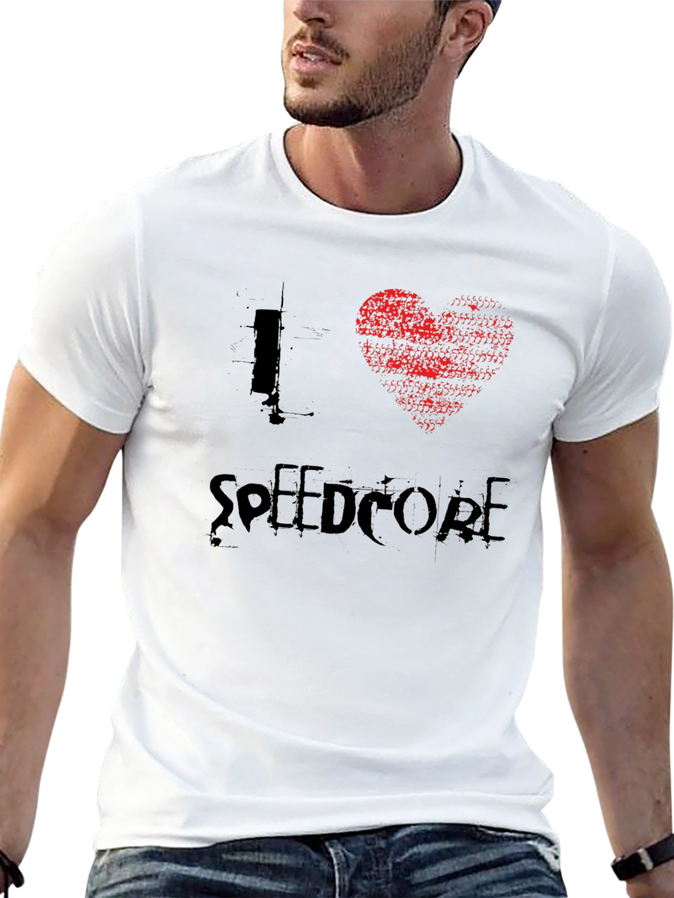I Heart Speedcore Black Graphic Tee
