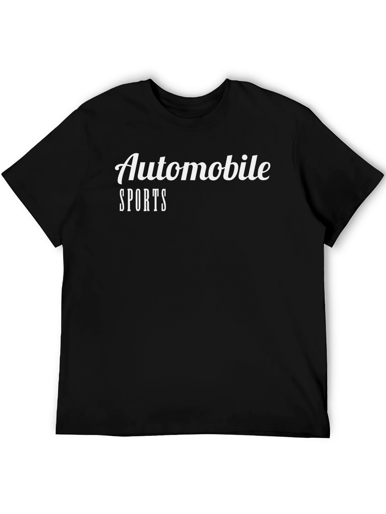 Automobile Sports Black T-Shirt