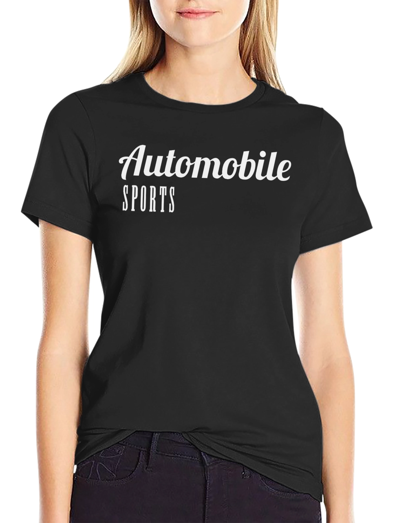 Automobile Sports Black T-Shirt