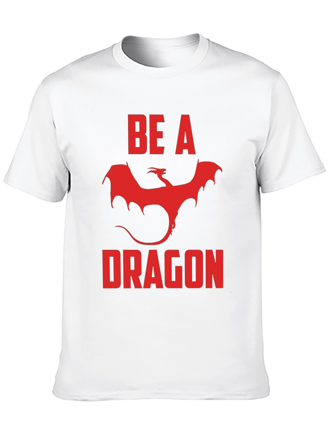 Be A Dragon Graphic Tee - Red on Black