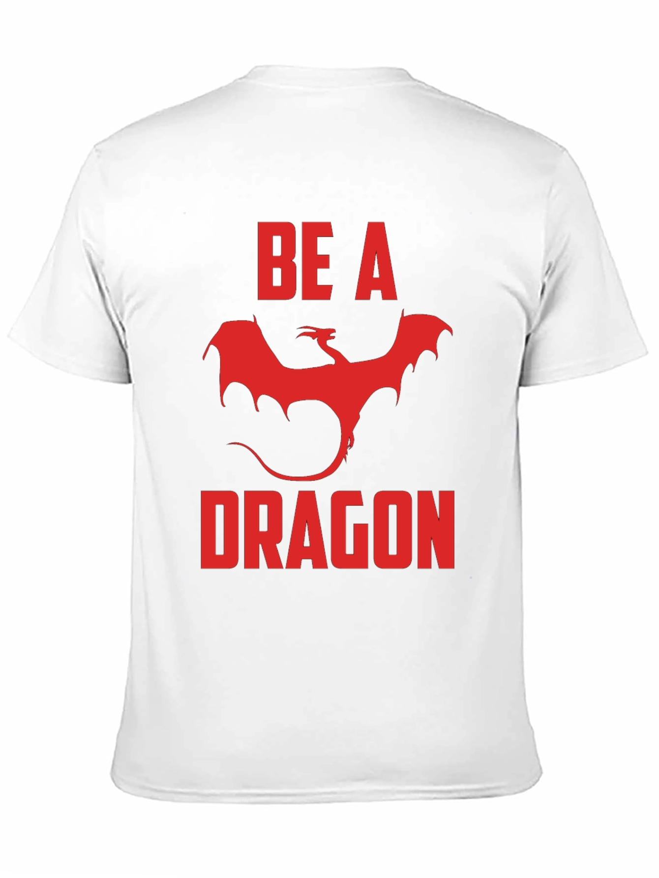 Be A Dragon Graphic Tee - Red on Black