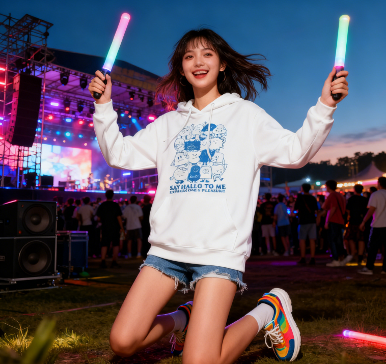 Cute Character Stack 'Express Yourself' Hoodie