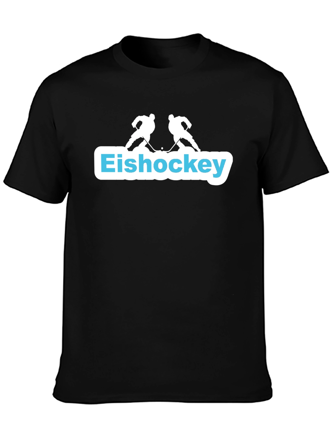 Eishockey T-Shirt - Hockey Player Silhouette Graphic Tee