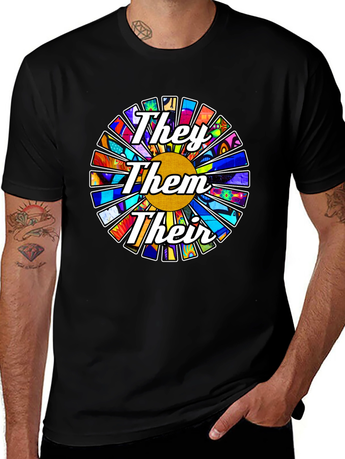 They Them Their Pronoun Pride T-Shirt