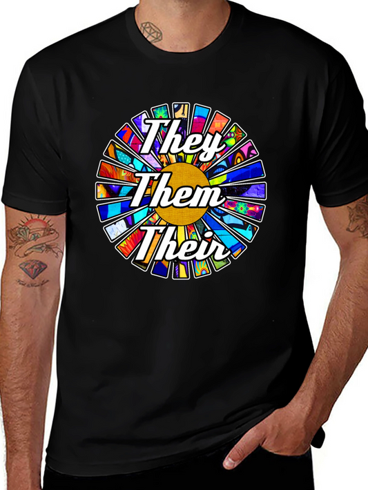 They Them Their Pronoun Pride T-Shirt