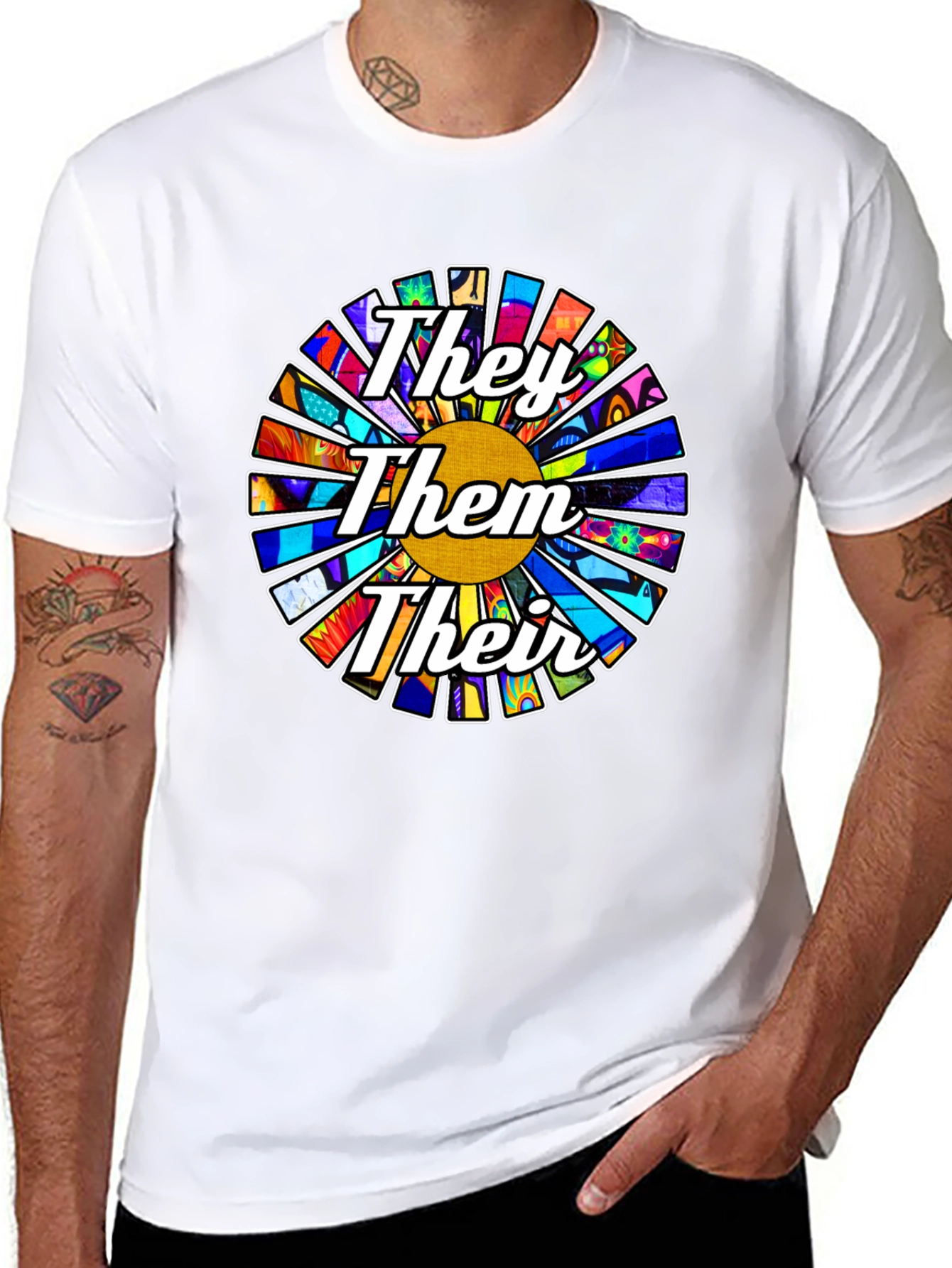 They Them Their Pronoun Pride T-Shirt