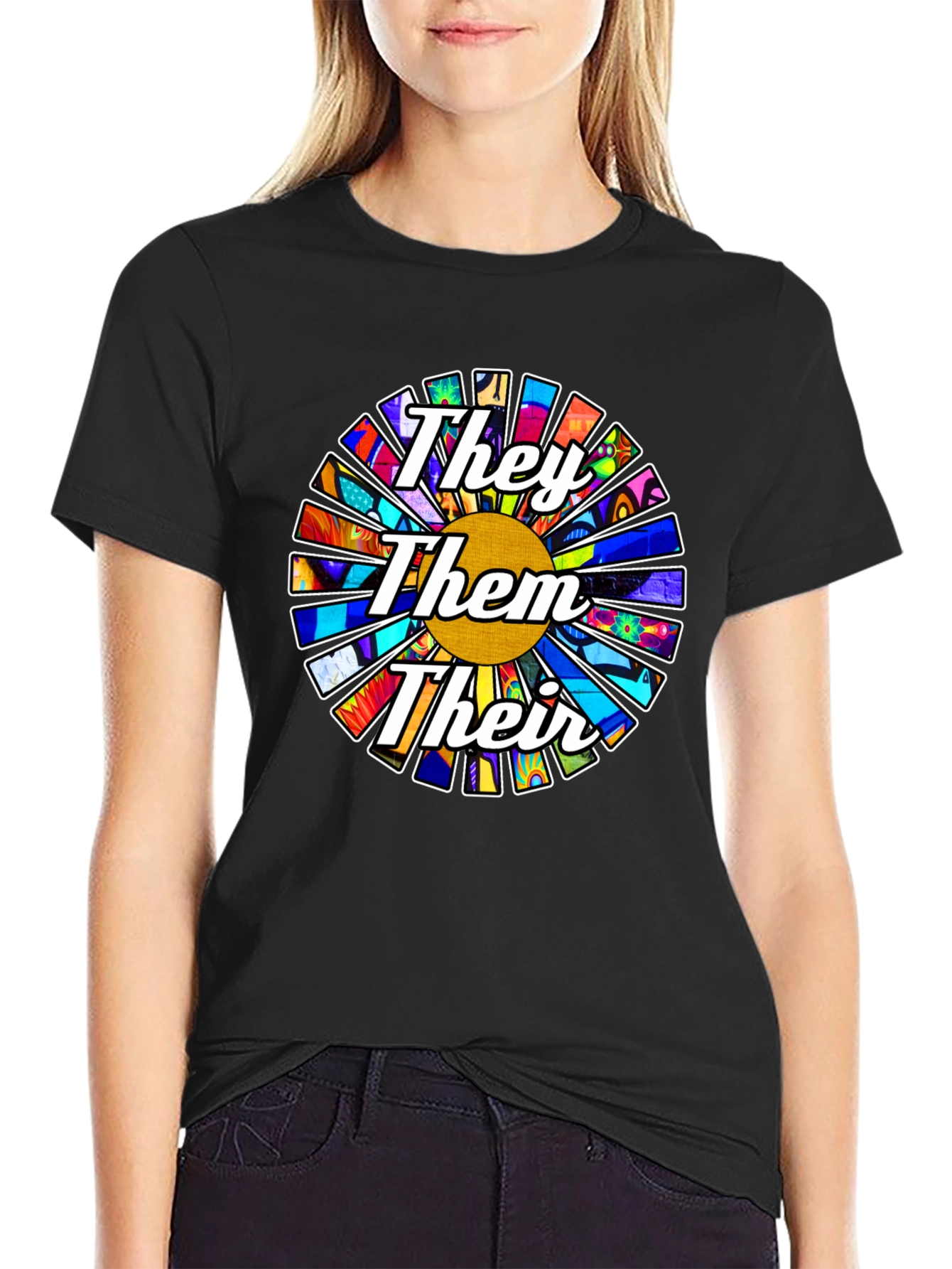 They Them Their Pronoun Pride T-Shirt