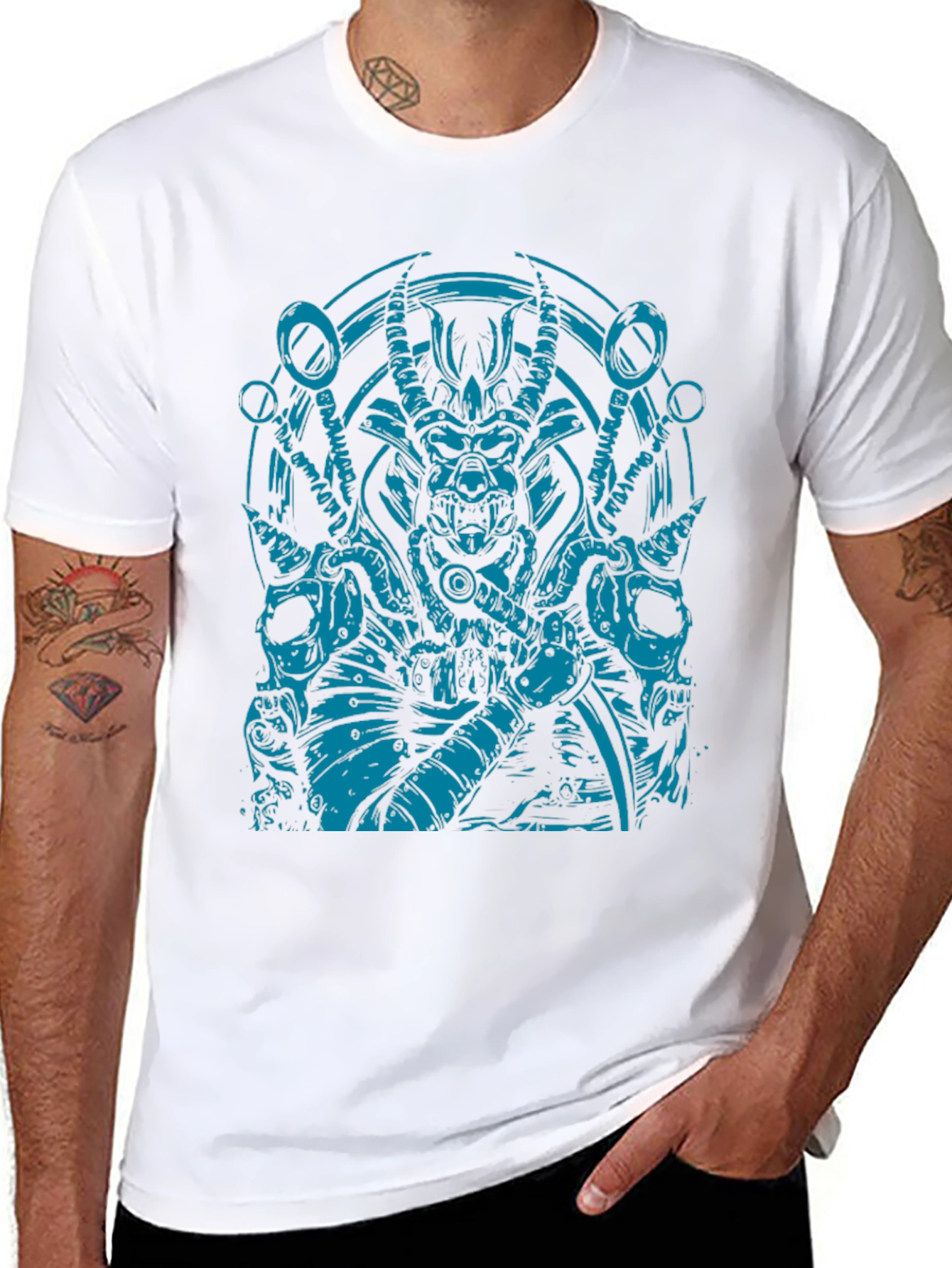 Samurai Graphic T-Shirt - Edgy Streetwear