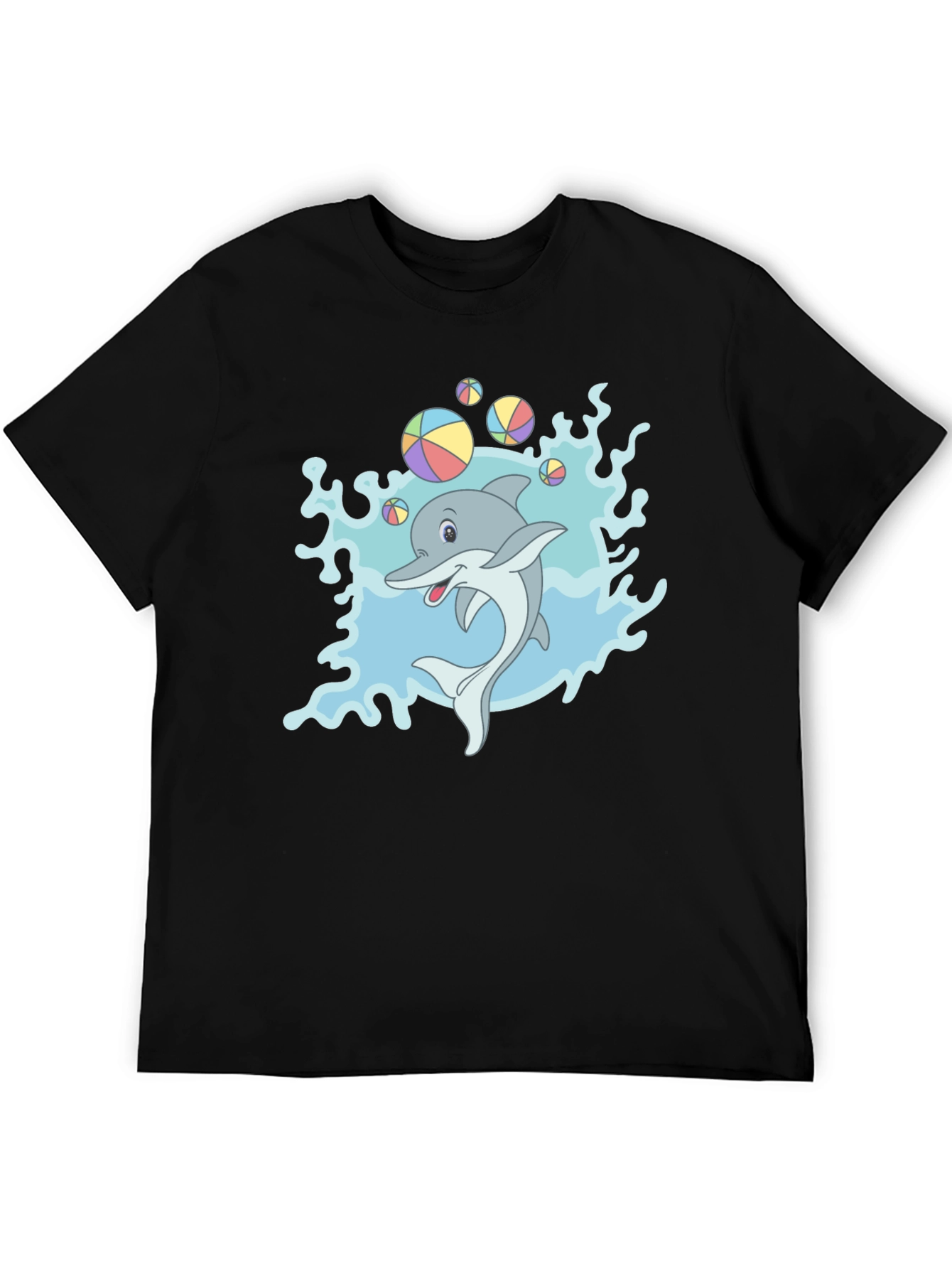 Cartoon Dolphin T-Shirt - Fun Sea Life Design