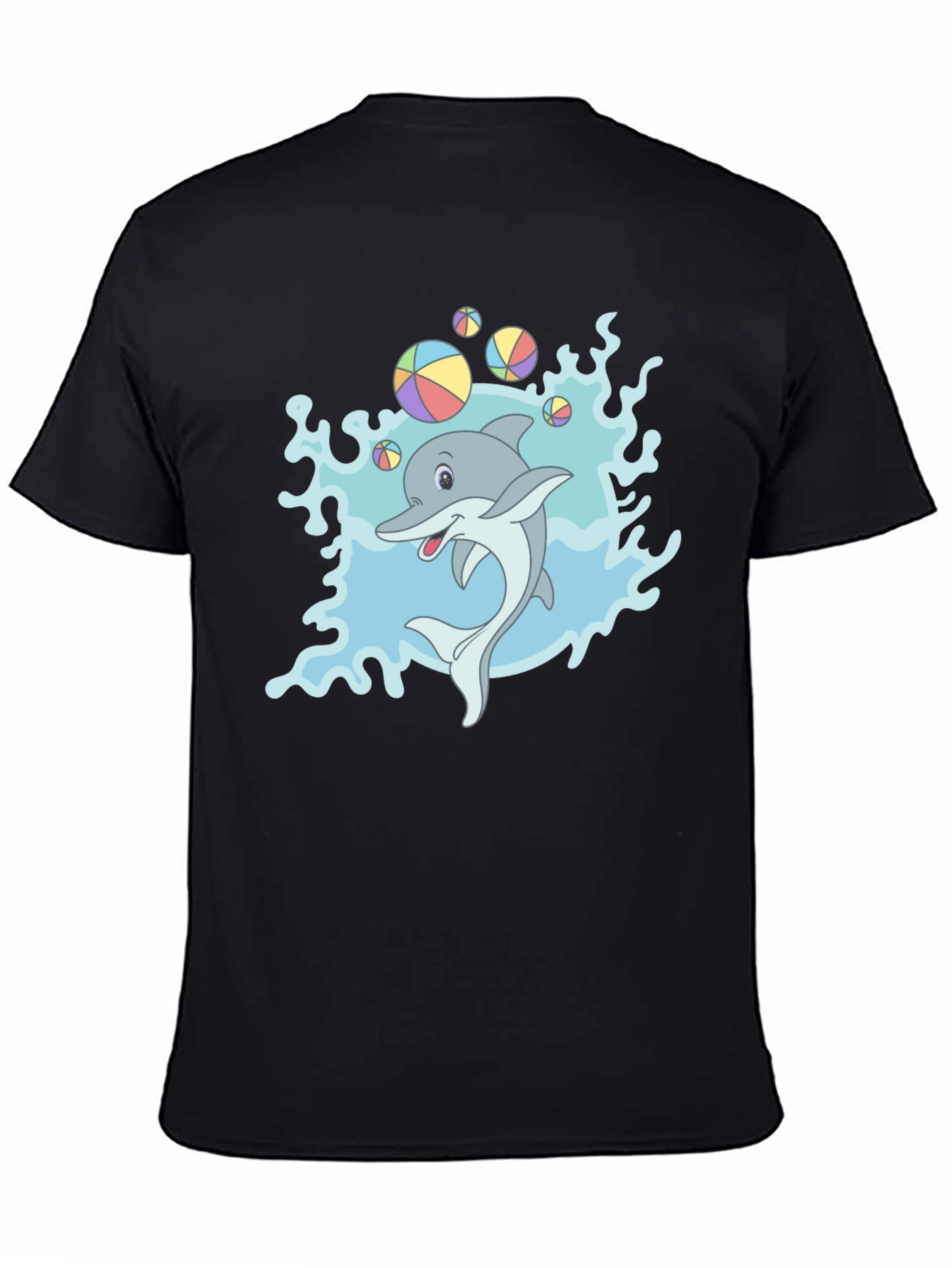 Cartoon Dolphin T-Shirt - Fun Sea Life Design
