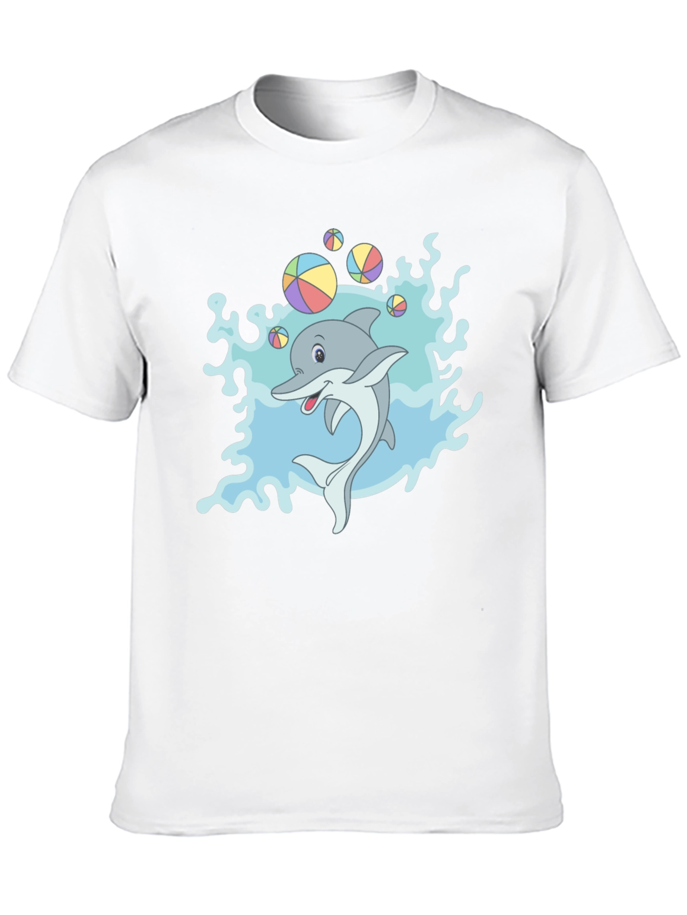 Cartoon Dolphin T-Shirt - Fun Sea Life Design
