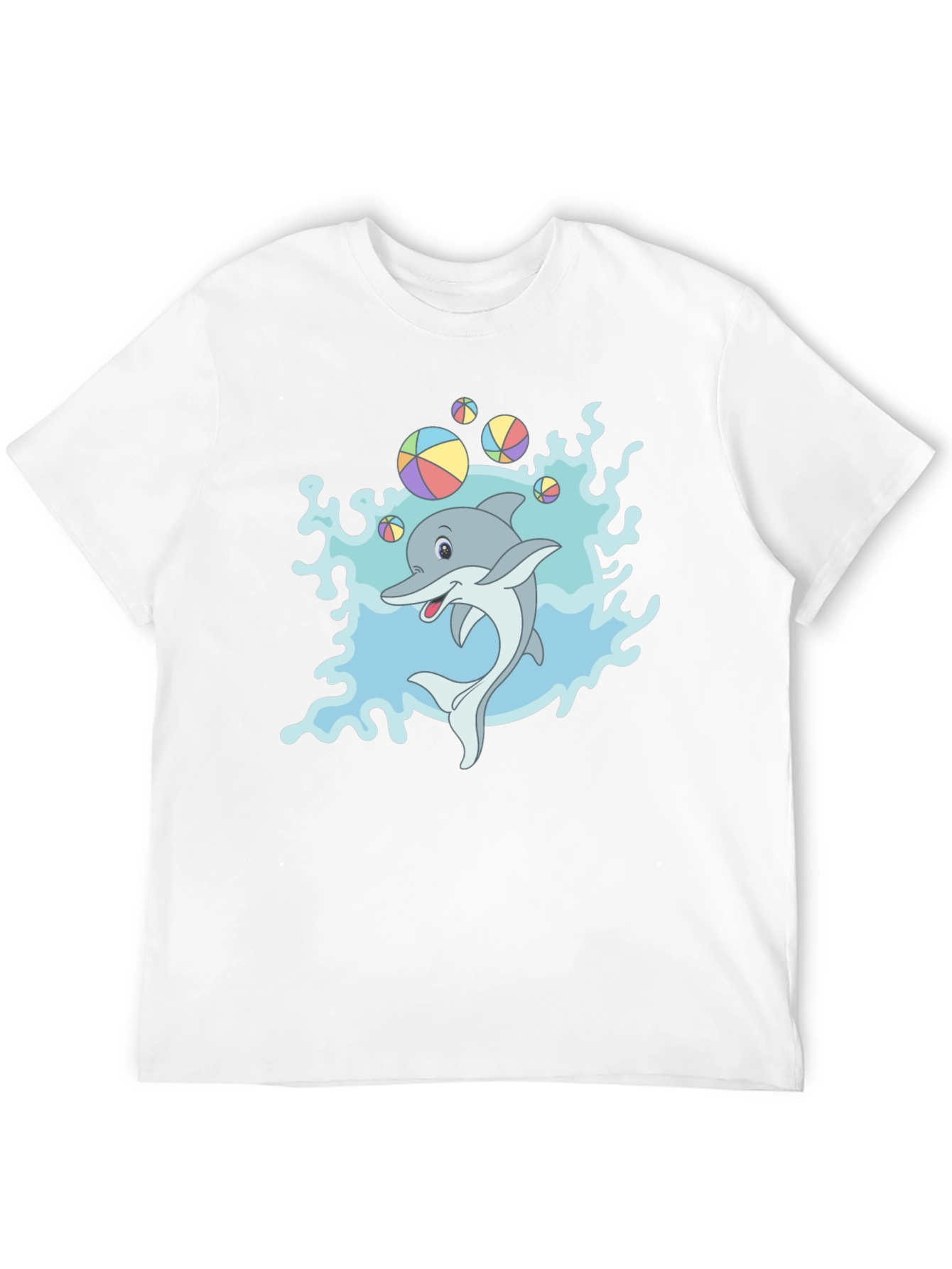 Cartoon Dolphin T-Shirt - Fun Sea Life Design