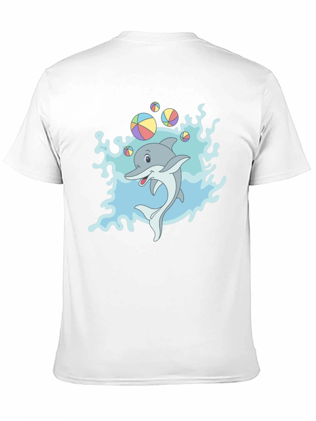 Cartoon Dolphin T-Shirt - Fun Sea Life Design