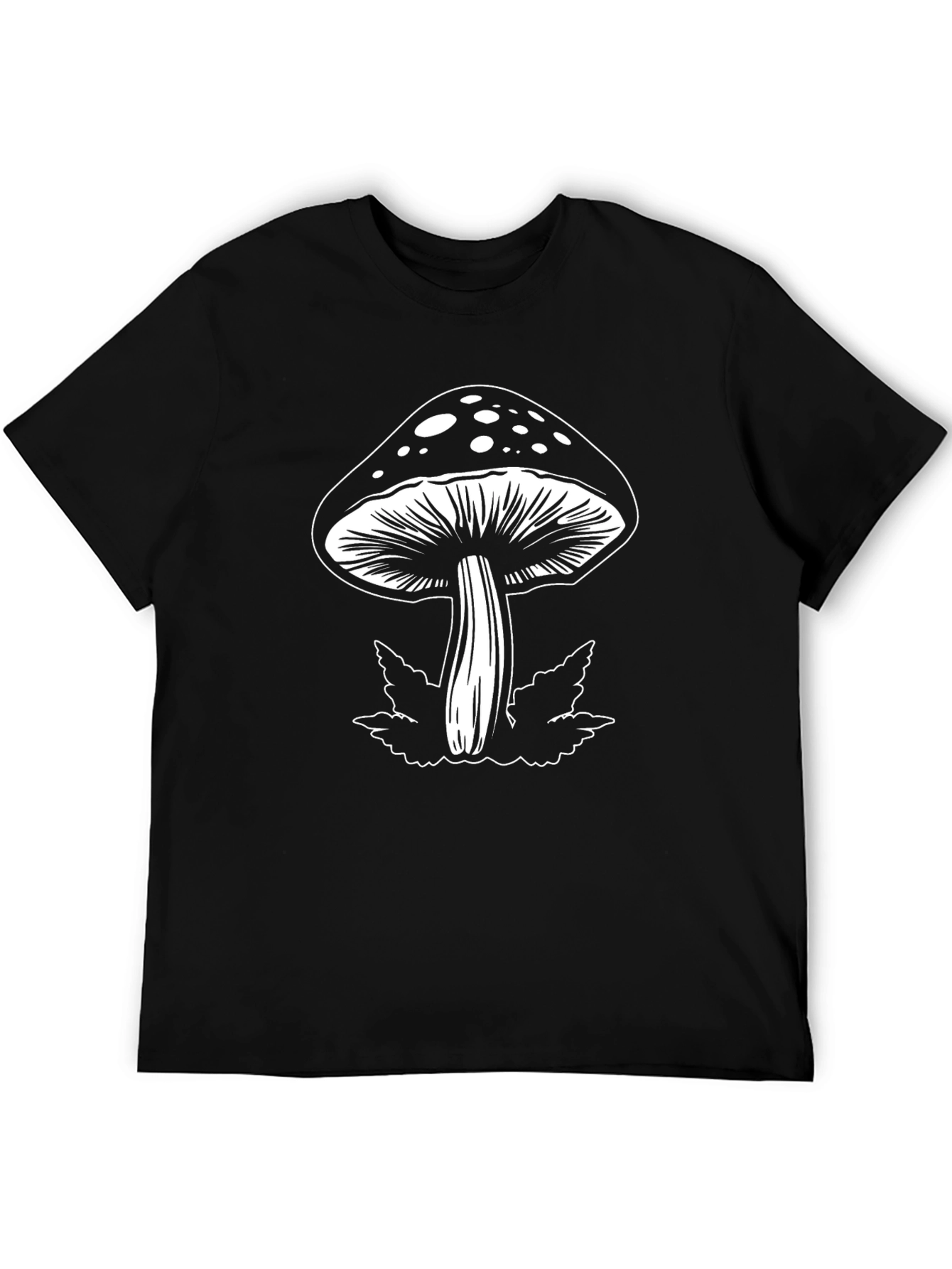 Mushroom Graphic Tee - Black