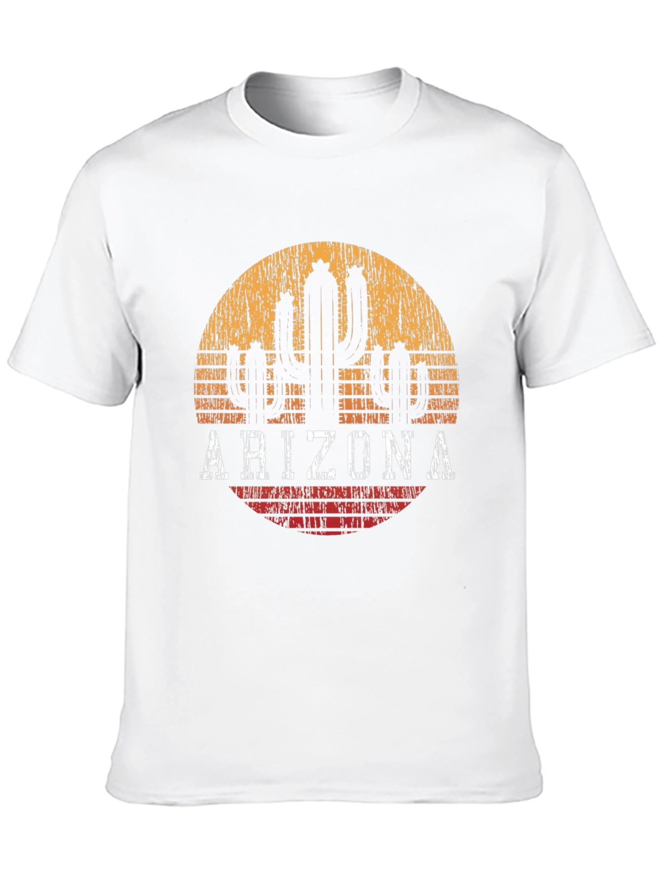 Arizona Cactus Graphic Tee - Distressed Desert Style T-Shirt
