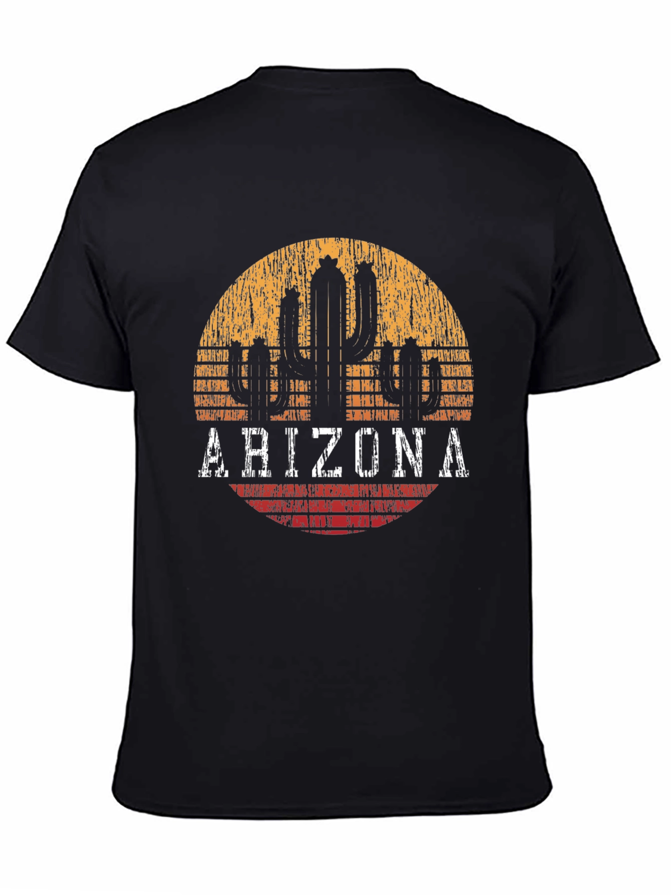 Arizona Cactus Graphic Tee - Distressed Desert Style T-Shirt