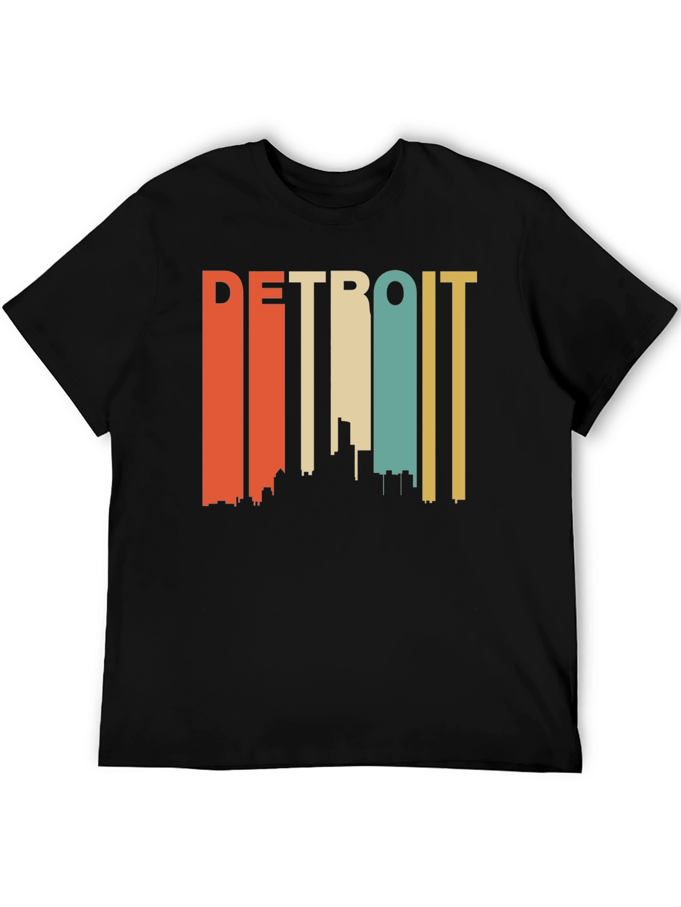 Retro Detroit Skyline T-Shirt