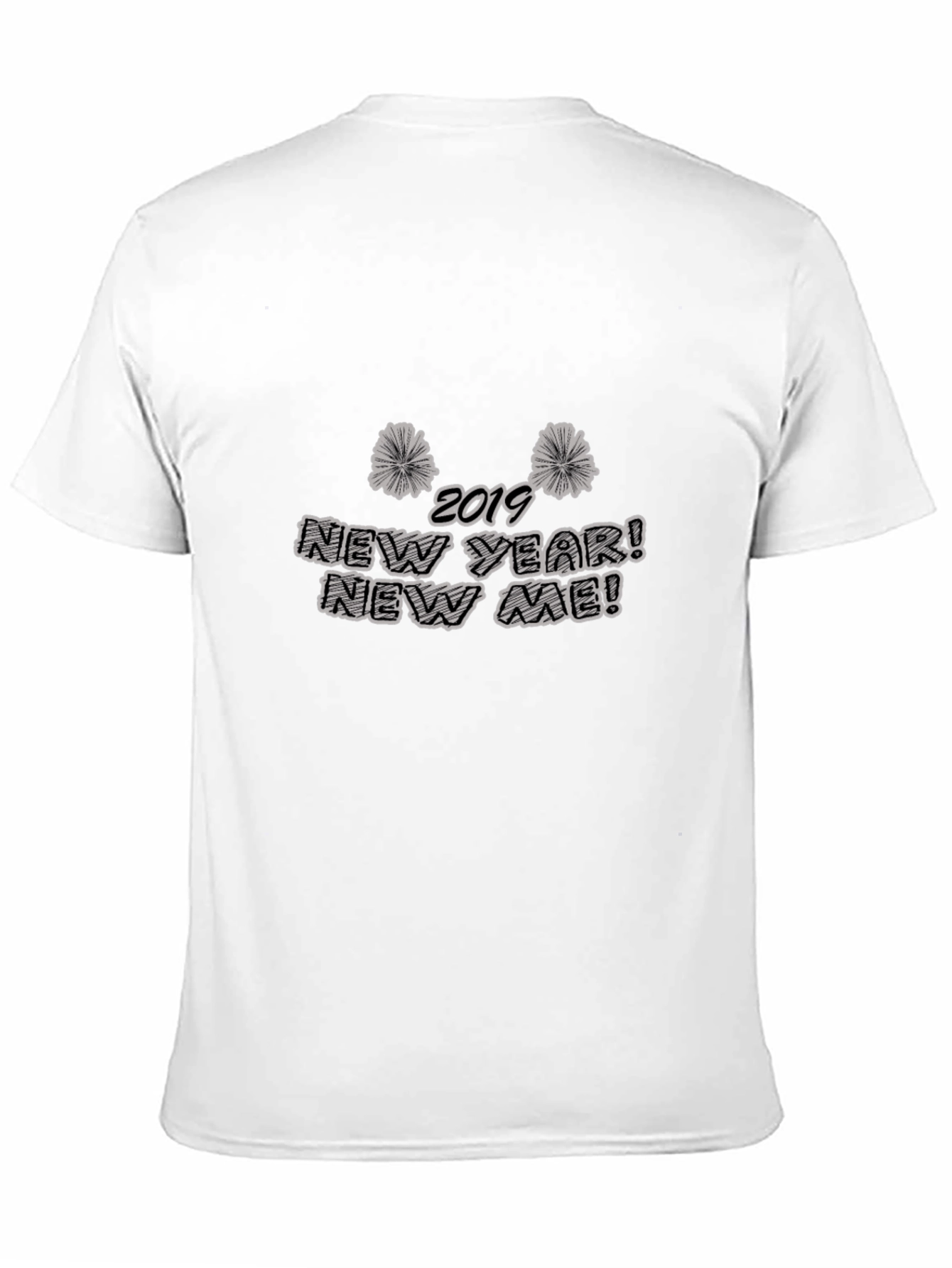 New Year New Me Black Graphic T-Shirt