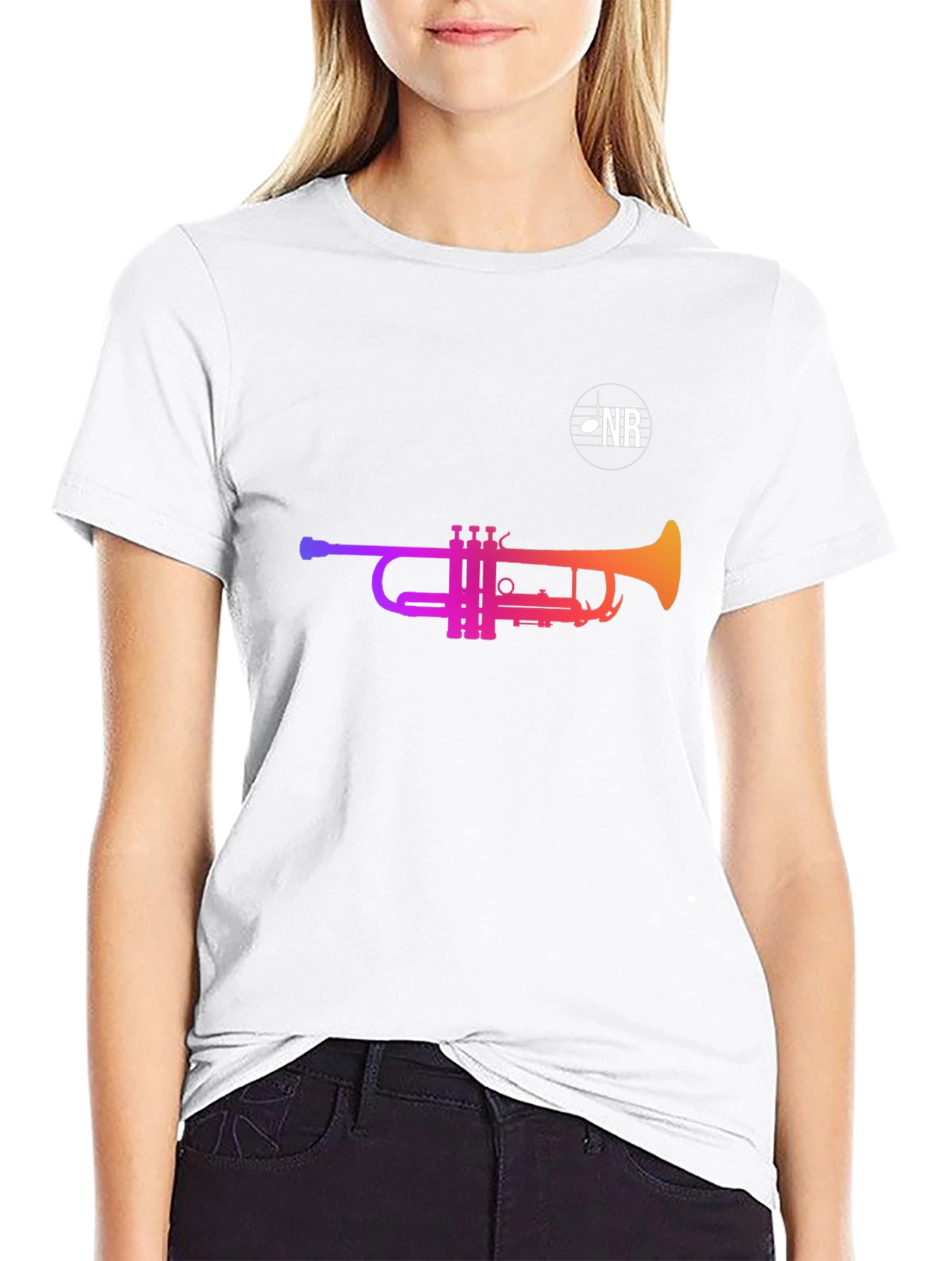 Gradient Trumpet Graphic Tee