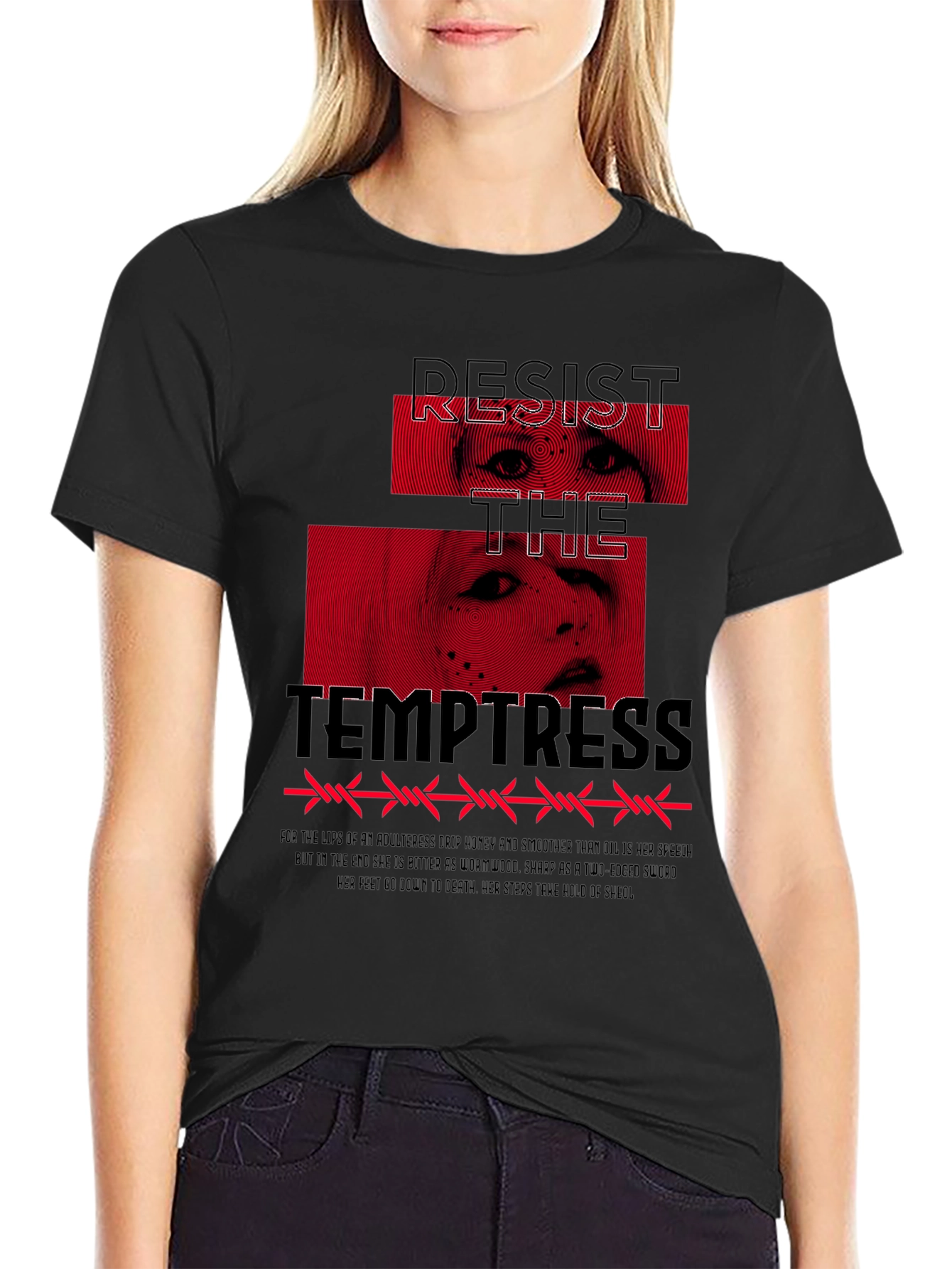 Resist the Temptress Graphic T-Shirt