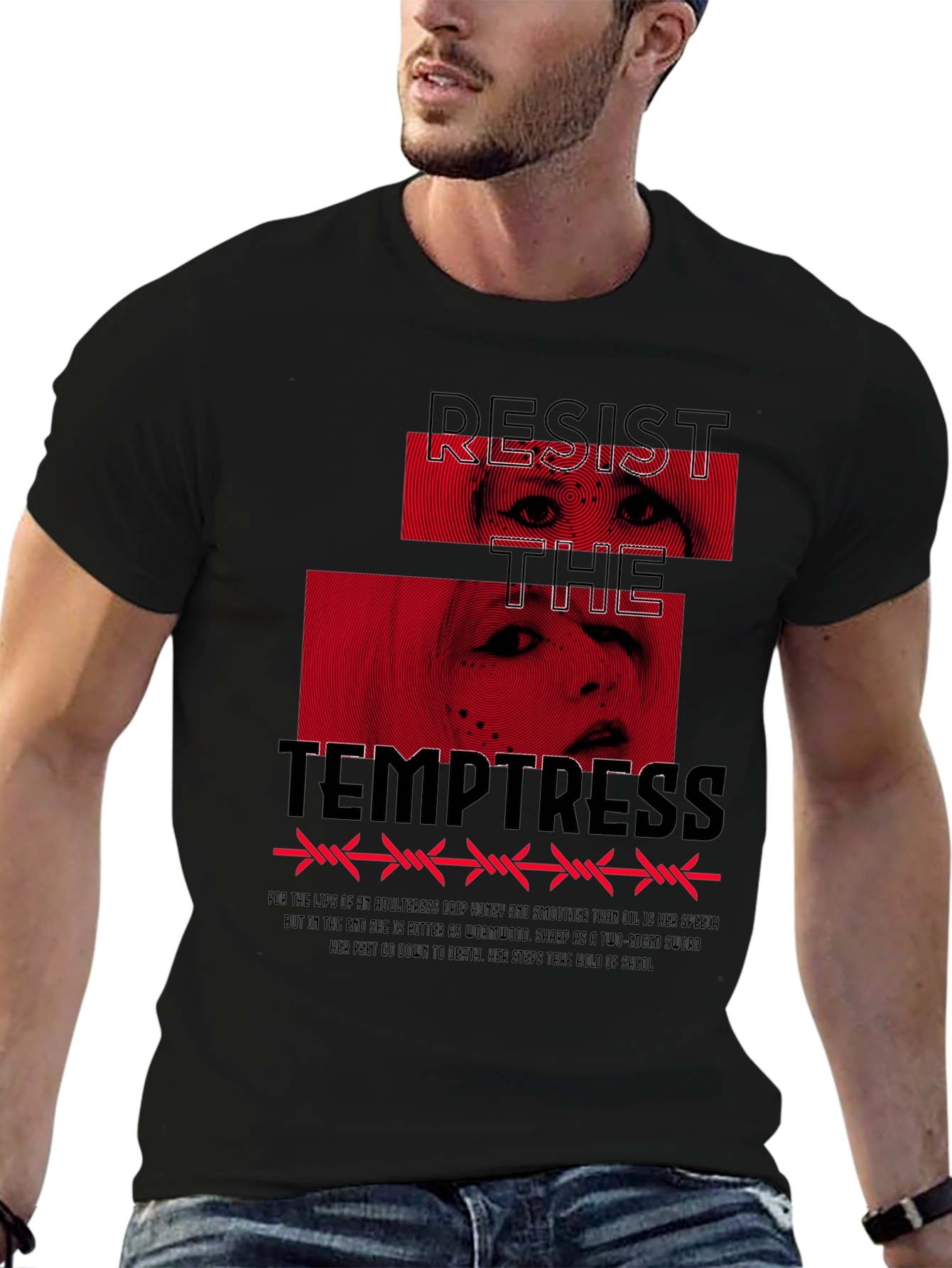 Resist the Temptress Graphic T-Shirt