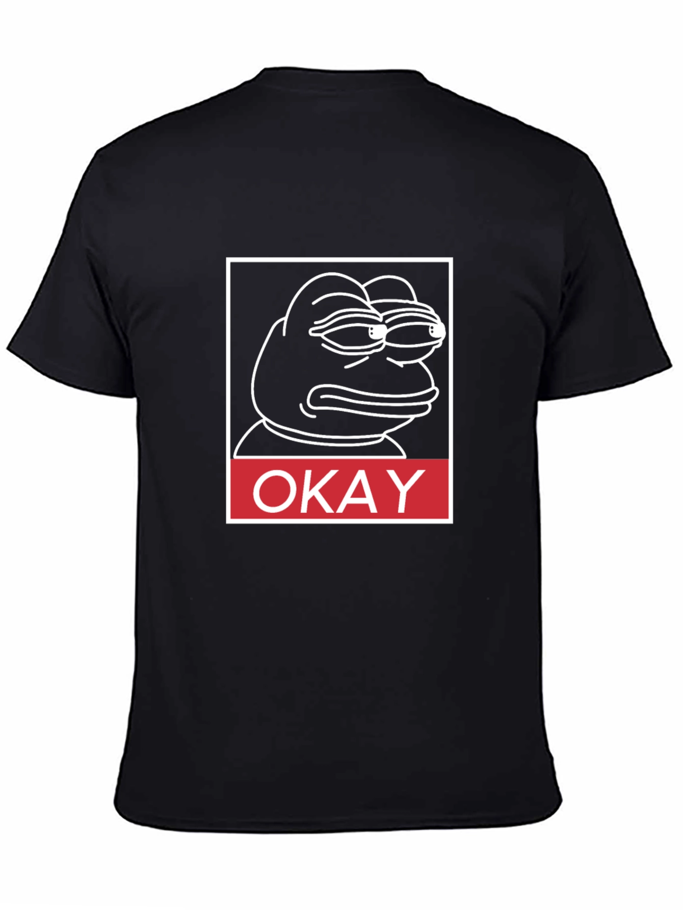 Okay Pepe T-Shirt - Black Graphic Tee